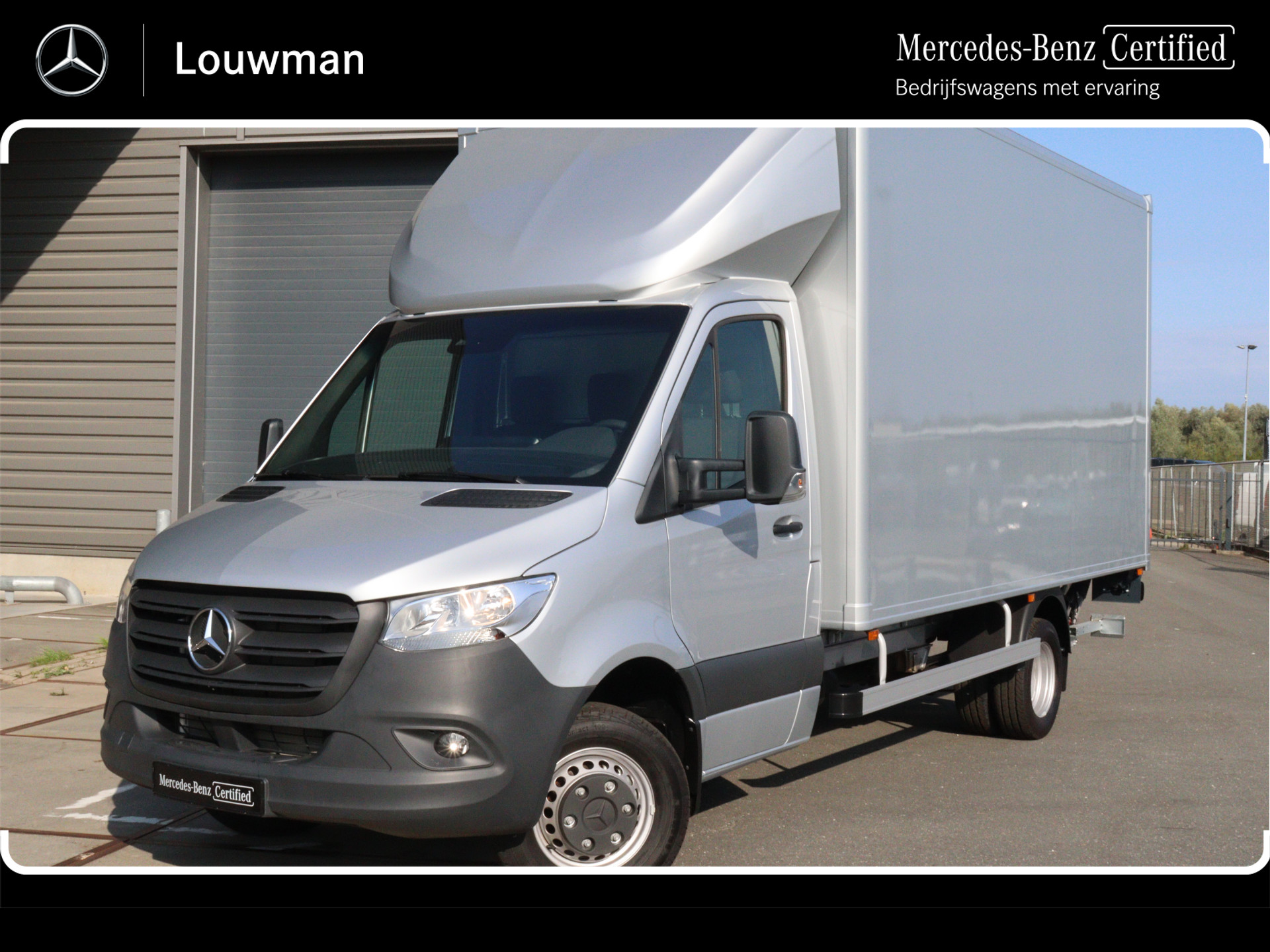 Mercedes-Benz Sprinter 517 1.9 CDI L3 RWD Bakwagen Dhollandia laadklep 1000KG Nieuw direct leverbaar zilvergijs