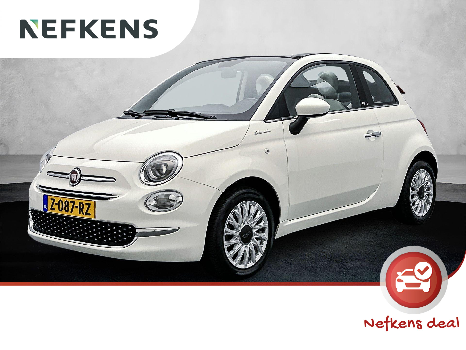 Fiat 500C Dolcevita Hybrid 70 pk | Navigatie via Apple Carplay/Android Auto | Climate Control | Cruise Control | DAB Ontvanger | LED Dagrijverlichting |15" Lichtmetalen Velgen |