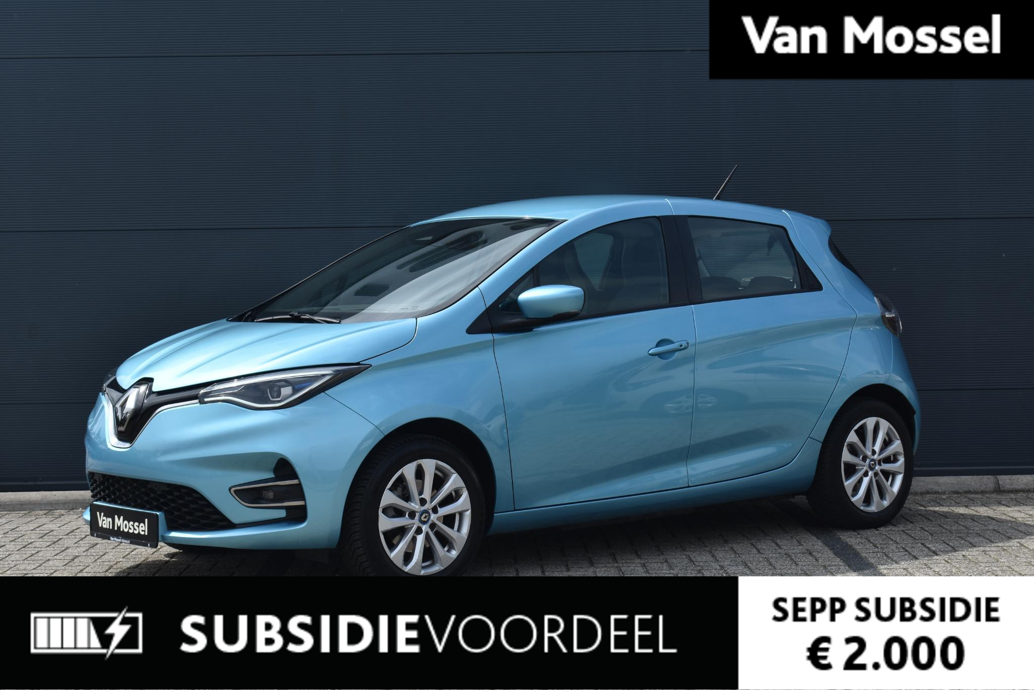 Renault ZOE R135 Zen 52 kWh 136pk | Achteruitrijcamera | Navigatie | Parkeersensoren | Warmtepomp | Prijs is excl maandelijkse kosten huuraccu vanaf €64,- p.m.