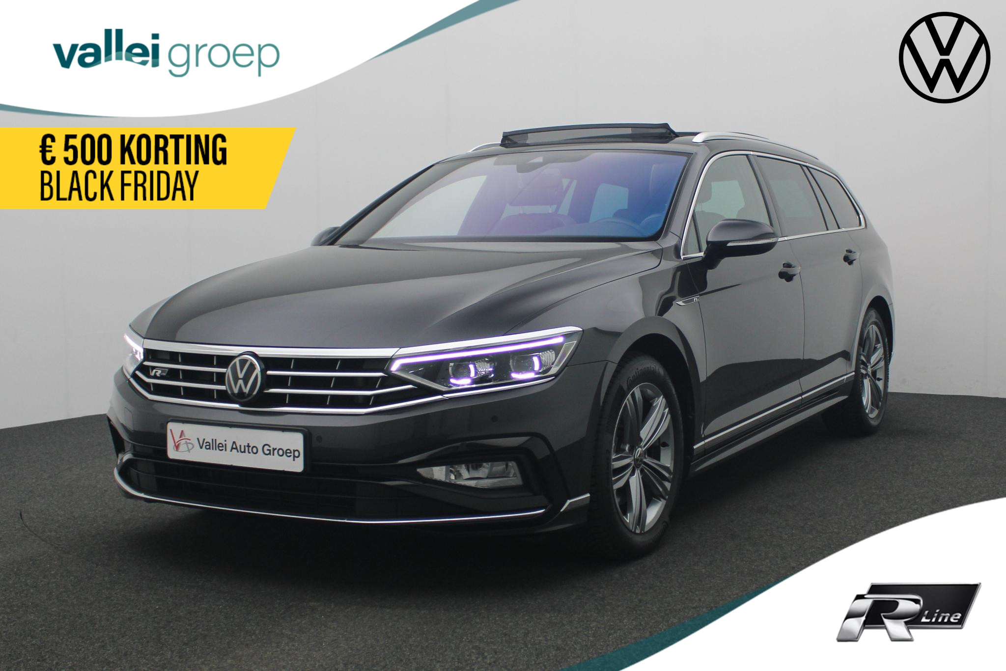 Volkswagen Passat Variant 1.5 TSI 150PK DSG R-Line Business + | Pano | IQ Ligtht | Navi Discover Pro | Stoelverwarming | Camera | ACC | Keyless