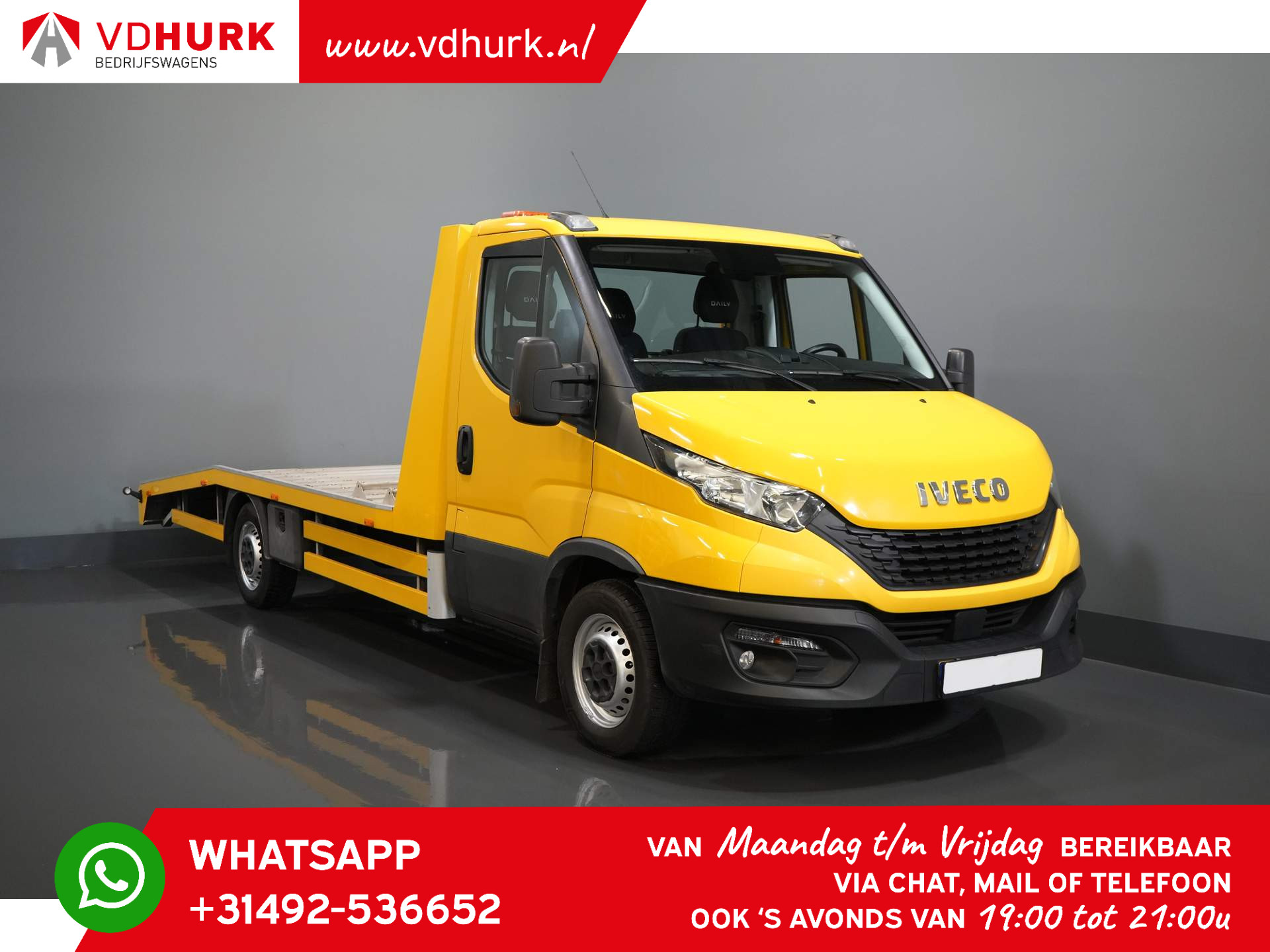 Iveco Daily 35C18H 3.0 Autotransporter/ Oprijwagen/ Abschleppwagen/ Autoambulance 3,5t Trekverm./ Cruise/ Lier/ Gev.stoel/ Trekhaak