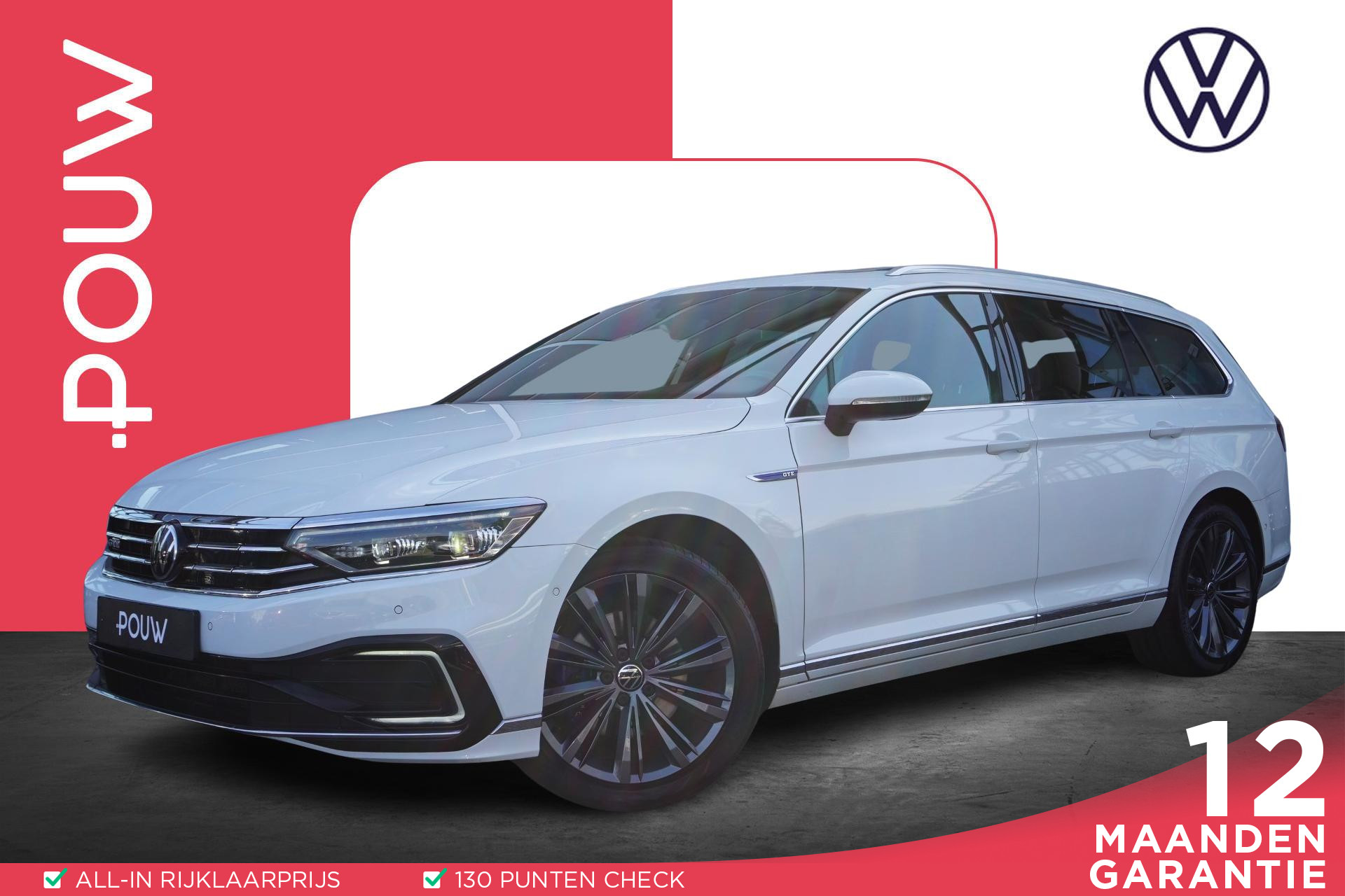 Volkswagen Passat Variant GTE 1.4 TSI 218pk PHEV Business | SoH 94% | Panoramadak | Trekhaak | Dodehoekdetectie