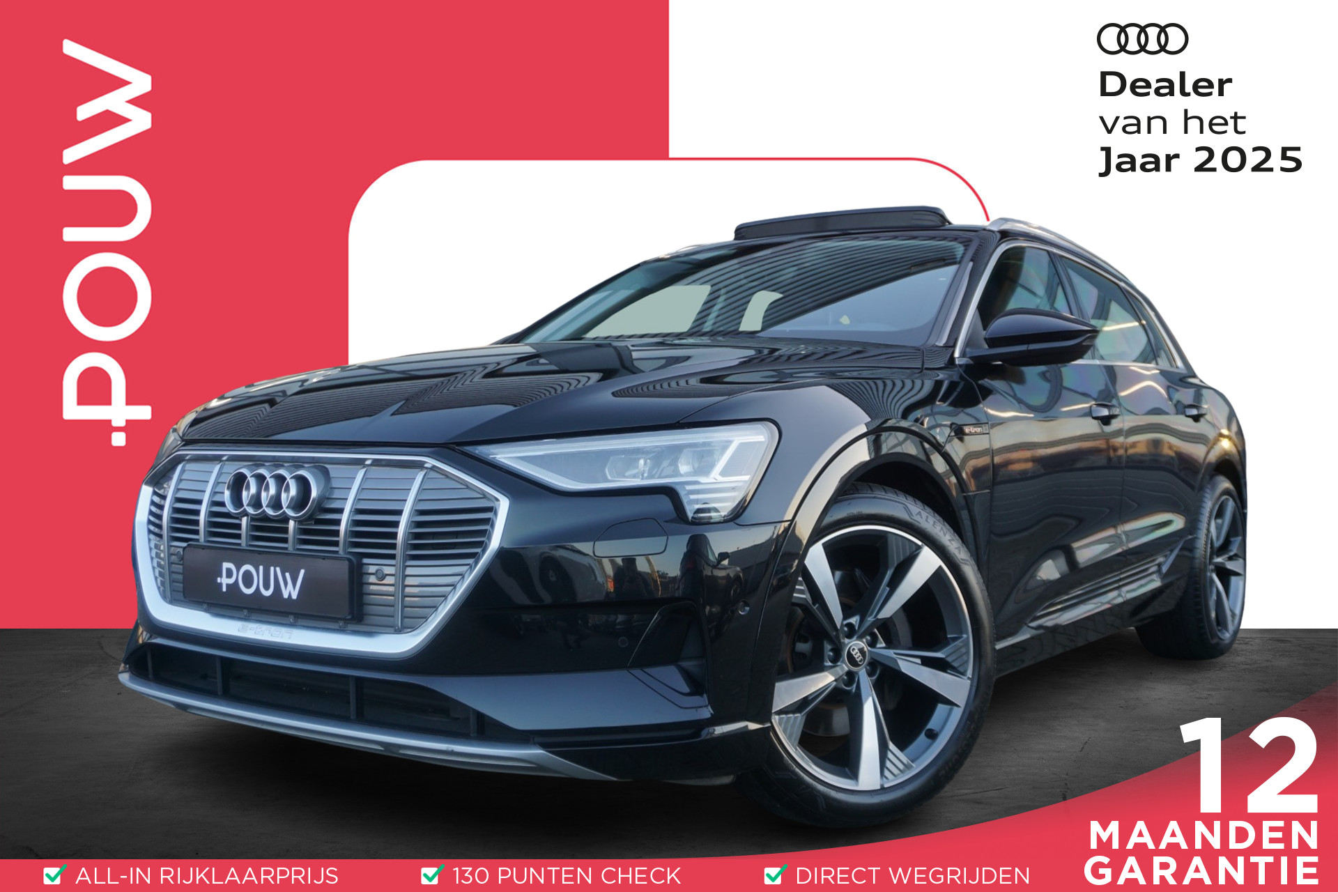 Audi e-tron 50 313pk quattro Launch Edition Plus 71 kWh | SOH 93% | Panoramadak | 21" Velgen | Adaptive Cruise