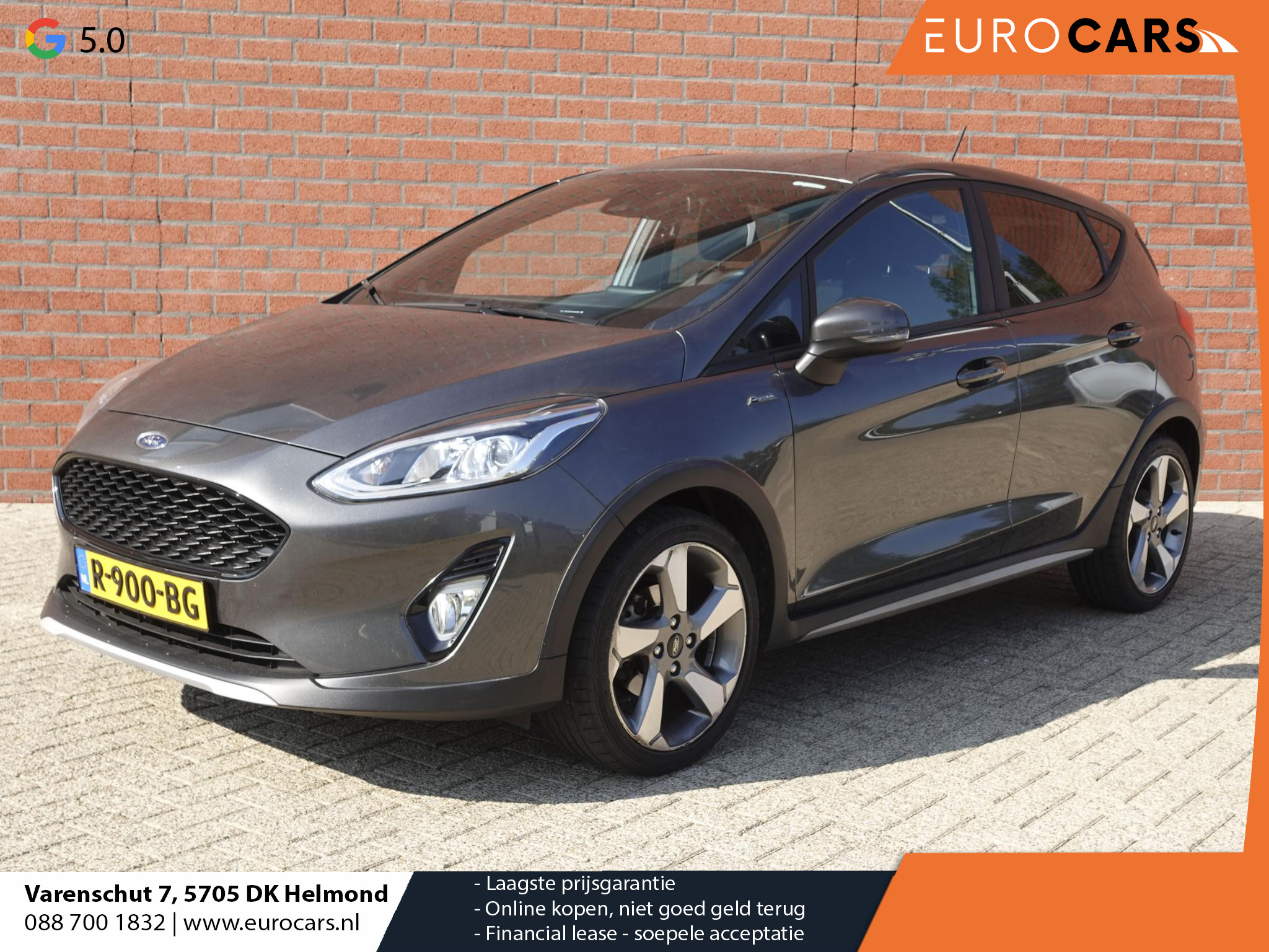 Ford Fiesta 1.0 EcoBoost 100pk Active | Navigatie | Airco | Parkeer sensoren | Extra getint glas | Stoel verwarming