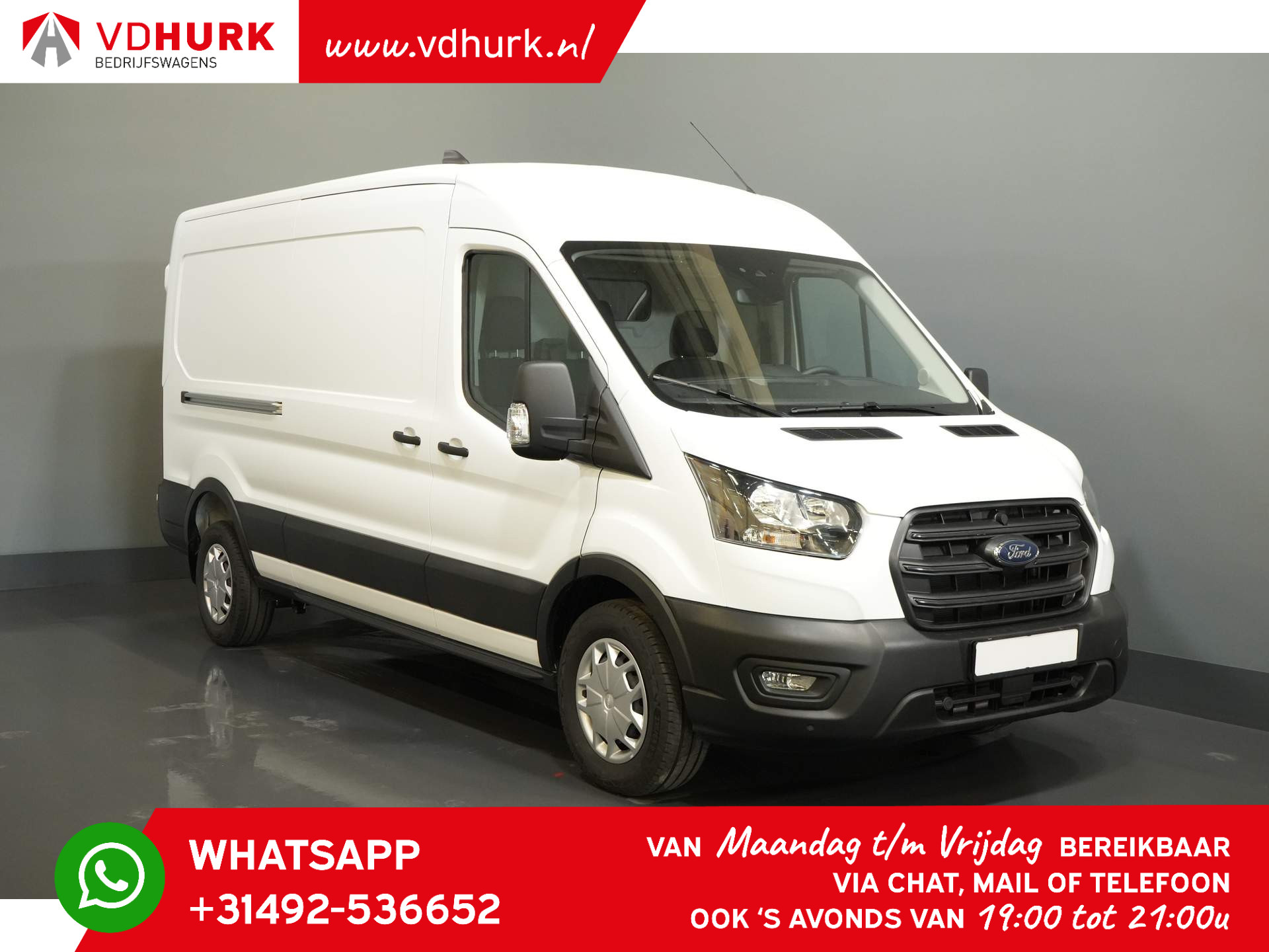 Ford Transit 350 2.0 TDCI 130 pk Aut. L3H2 Trend NIEUW Cruise/ PDC V+A/ DAB/ Airco