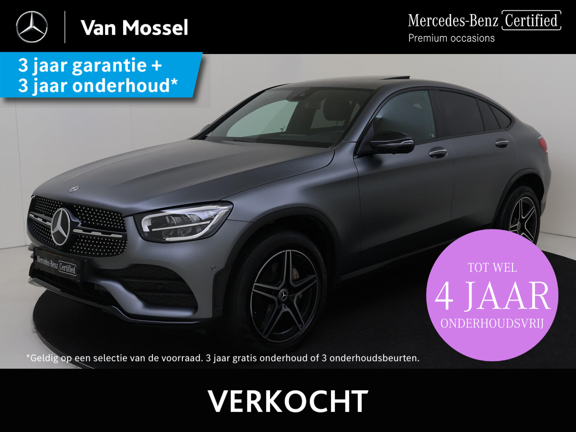 Mercedes-Benz GLC Coupé 300e 4MATIC Business Solution AMG 15.000 KM!! Pano / Memory Seats / 360 Camera / Nightpakket / elektr.  trekhaak /