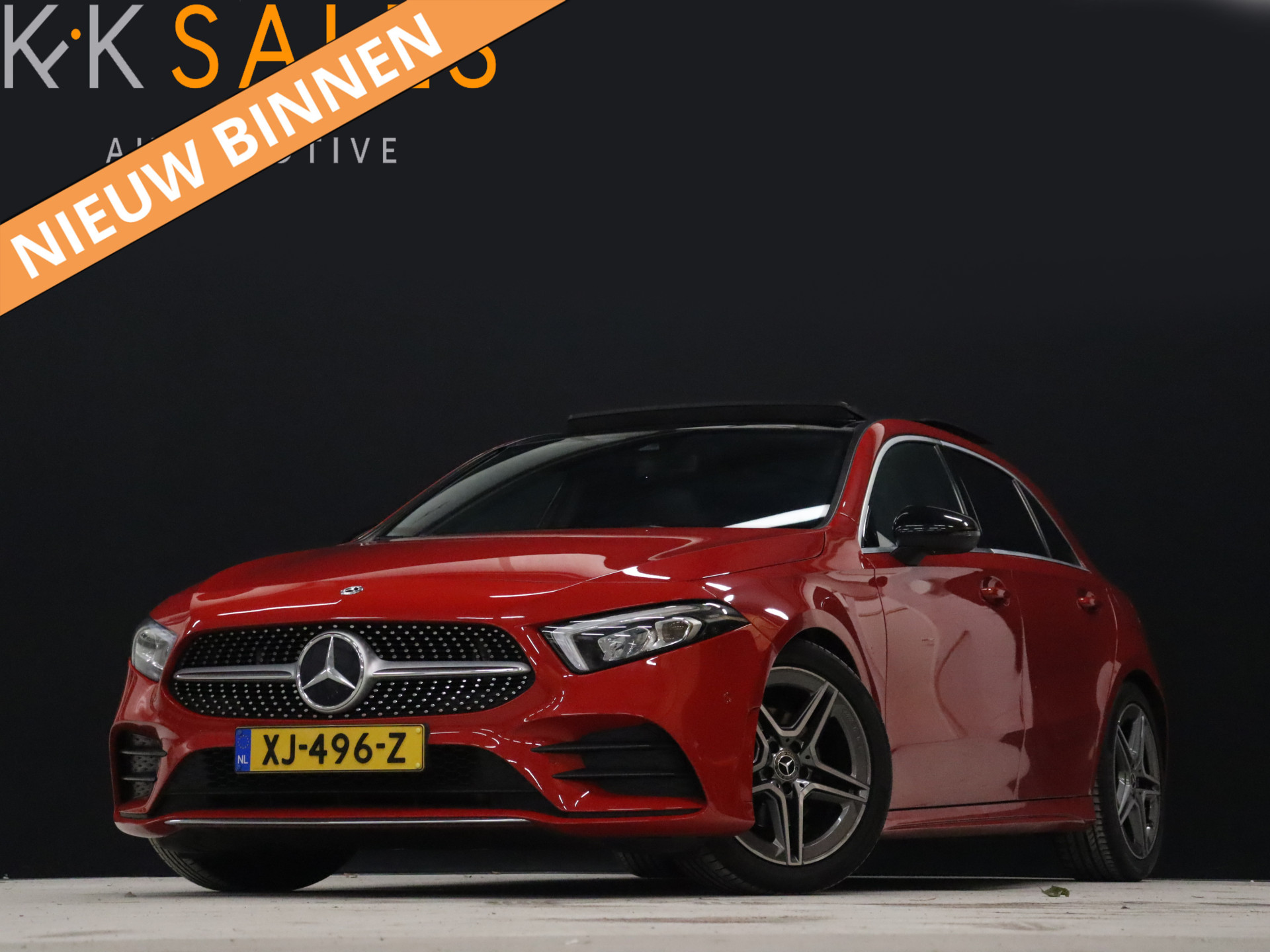 Mercedes-Benz A-Klasse 180 AMG Sport FULL OPTION [SFEERVERLICHTING, SCHUIFKANTELDAK, CAMERA, ALCANTARA, STOELVERWARMING, NIEUWSTAAT]