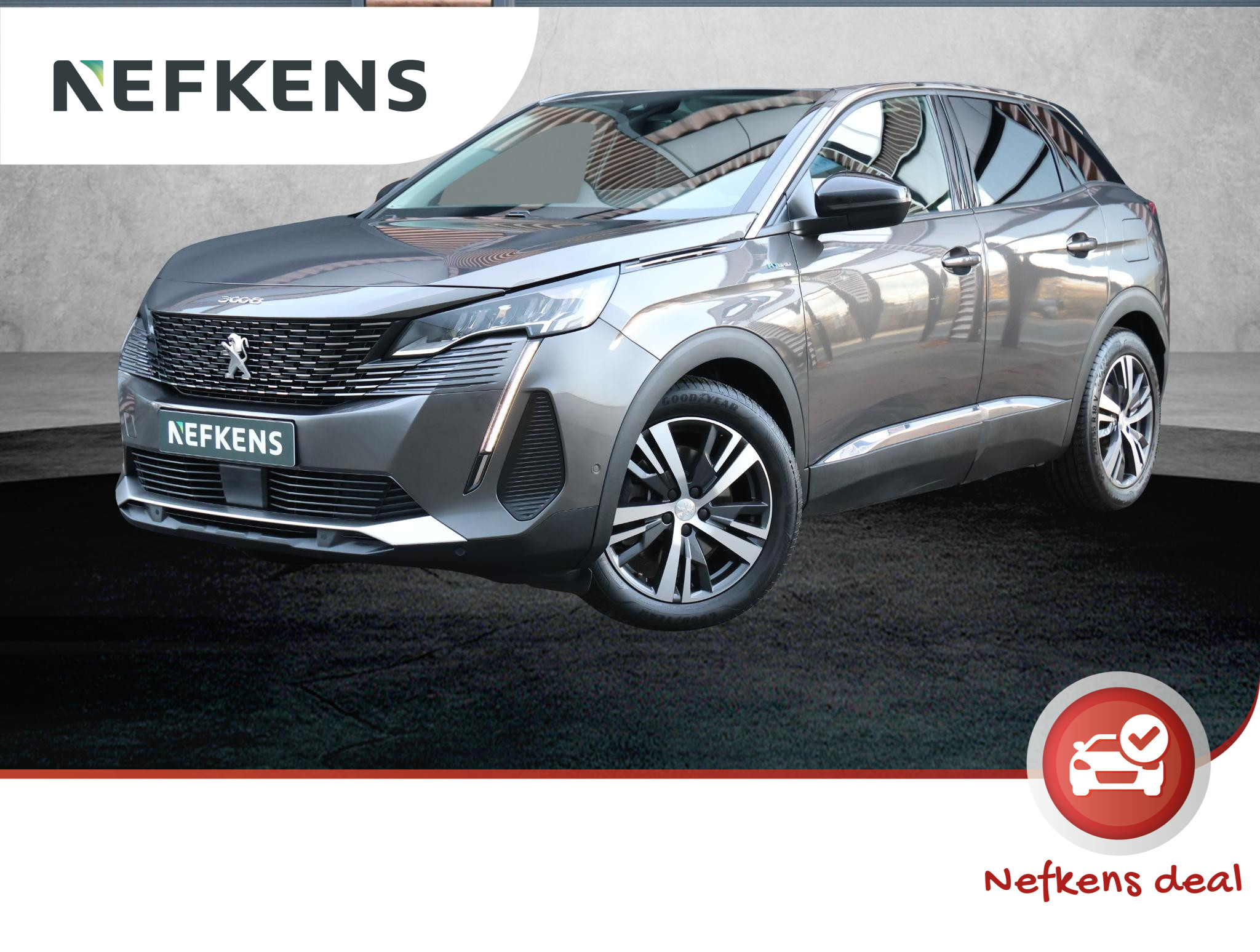 Peugeot 3008 1.6 HYbrid 225PK Allure Pack Business (Keyless/NAV./18"LMV/FULL LED/Virt.Cockpit/PDC)