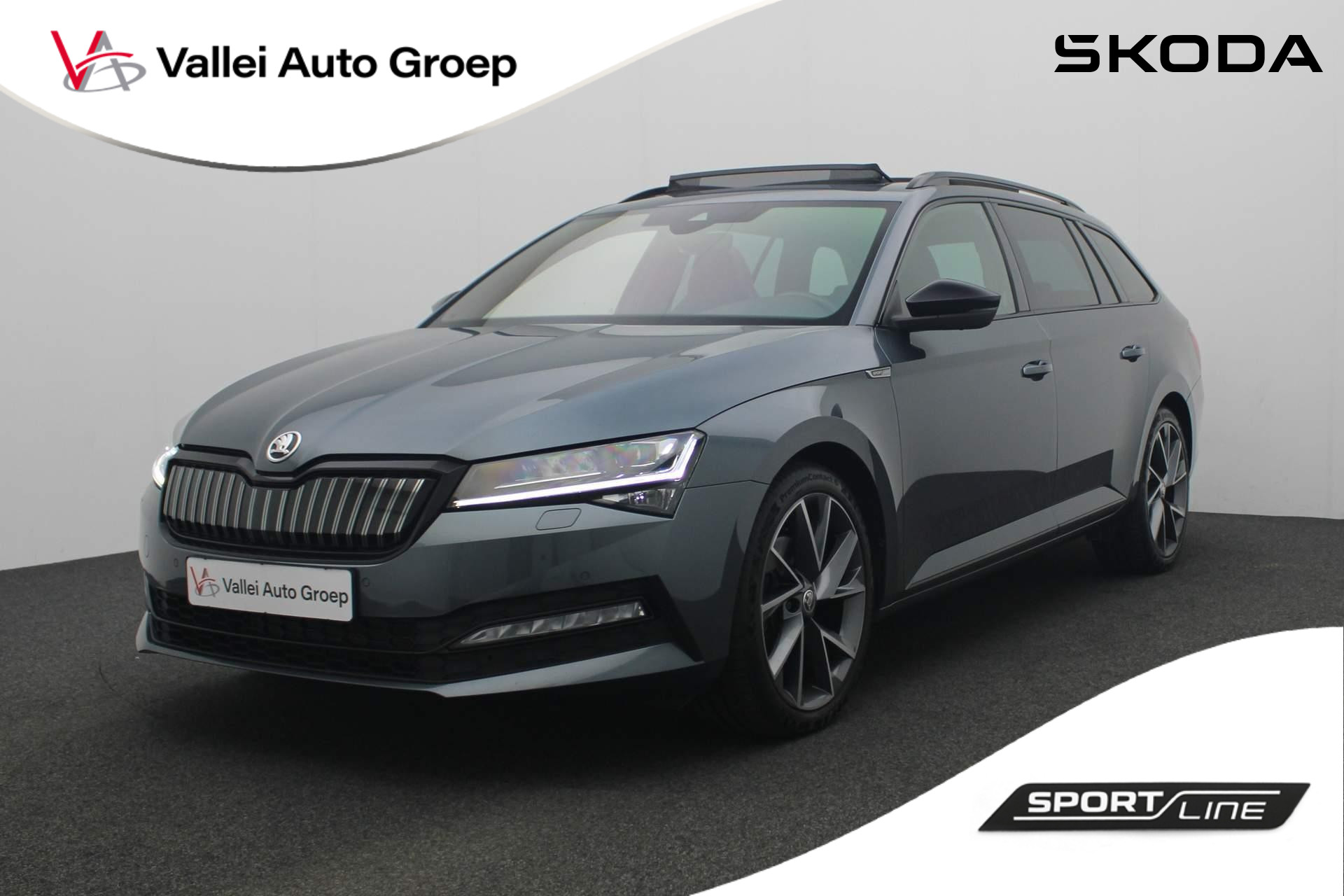 Škoda Superb Combi 1.4 TSI 218PK DSG iV Sportline Business | Pano | Trekhaak | CANTON | 360 camera | Stoelverwarming voor/achter | Adaptief onderstel