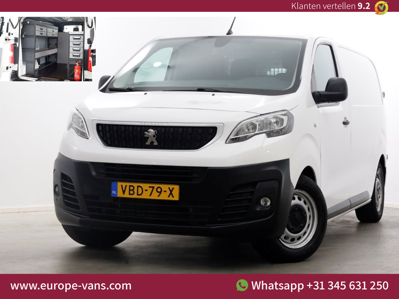 Peugeot Expert 2.0 BlueHDI 180pk E6 Automaat Premium Airco/Navi/Inrichting 08-2019