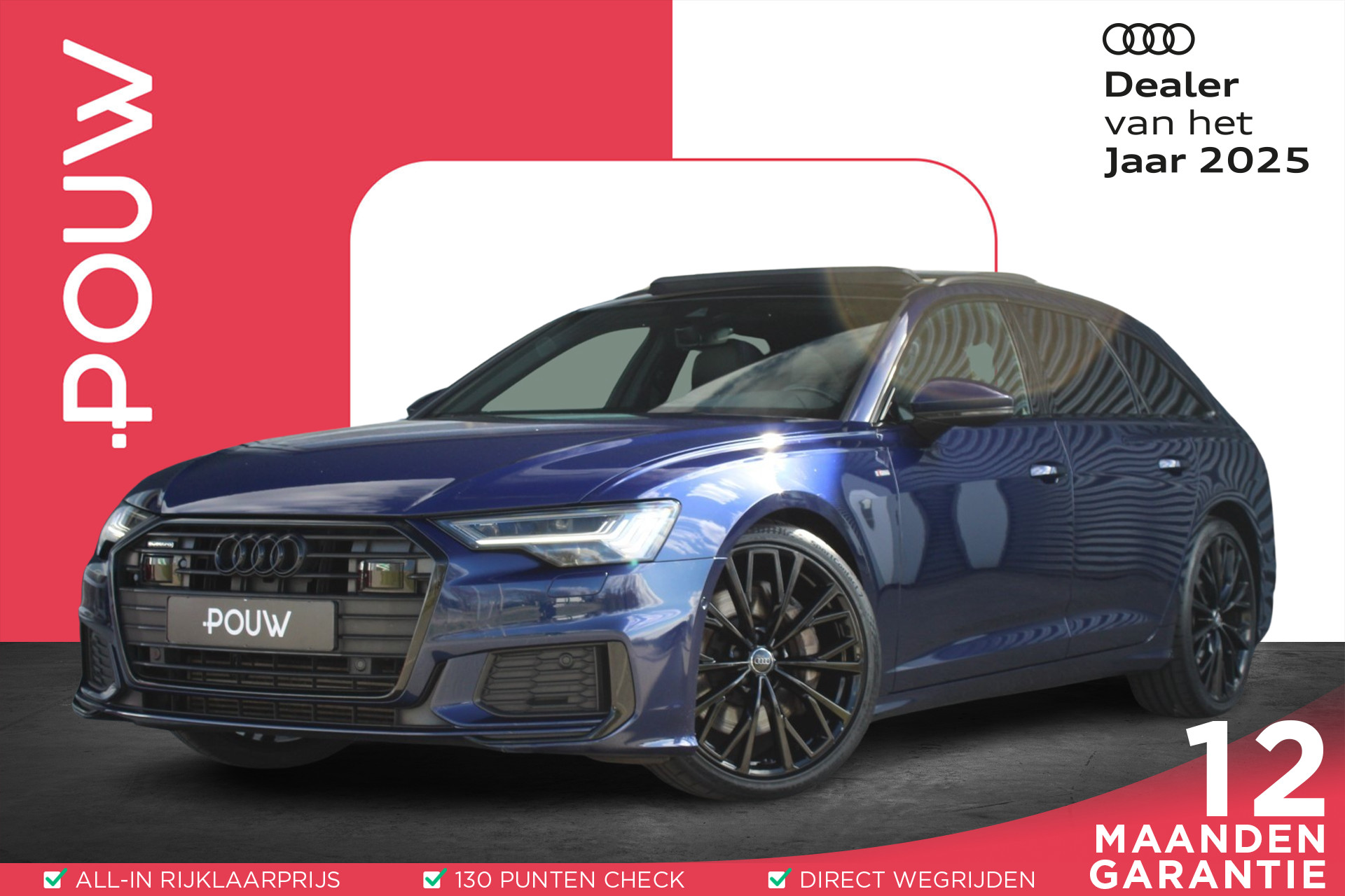 Audi A6 Avant 55 TFSI 340pk quattro Design Pro Line Plus | Luchtvering | Massage + Ventilatie Voorstoelen | Panoramadak | Bang & Olufsen