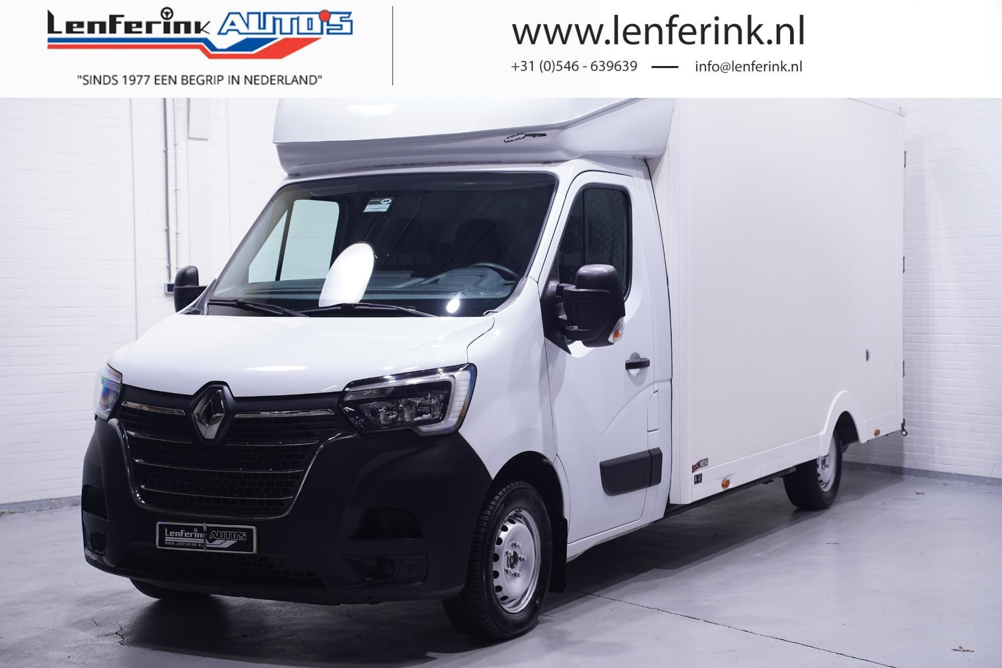 Renault Master 2.3 dCi 145 pk Bakwagen Low-Liner Airco, 1.050 kg Laadvermogen, Cruise control, Dakspoiler, LxBxH 415x211x228cm, 3-Zits