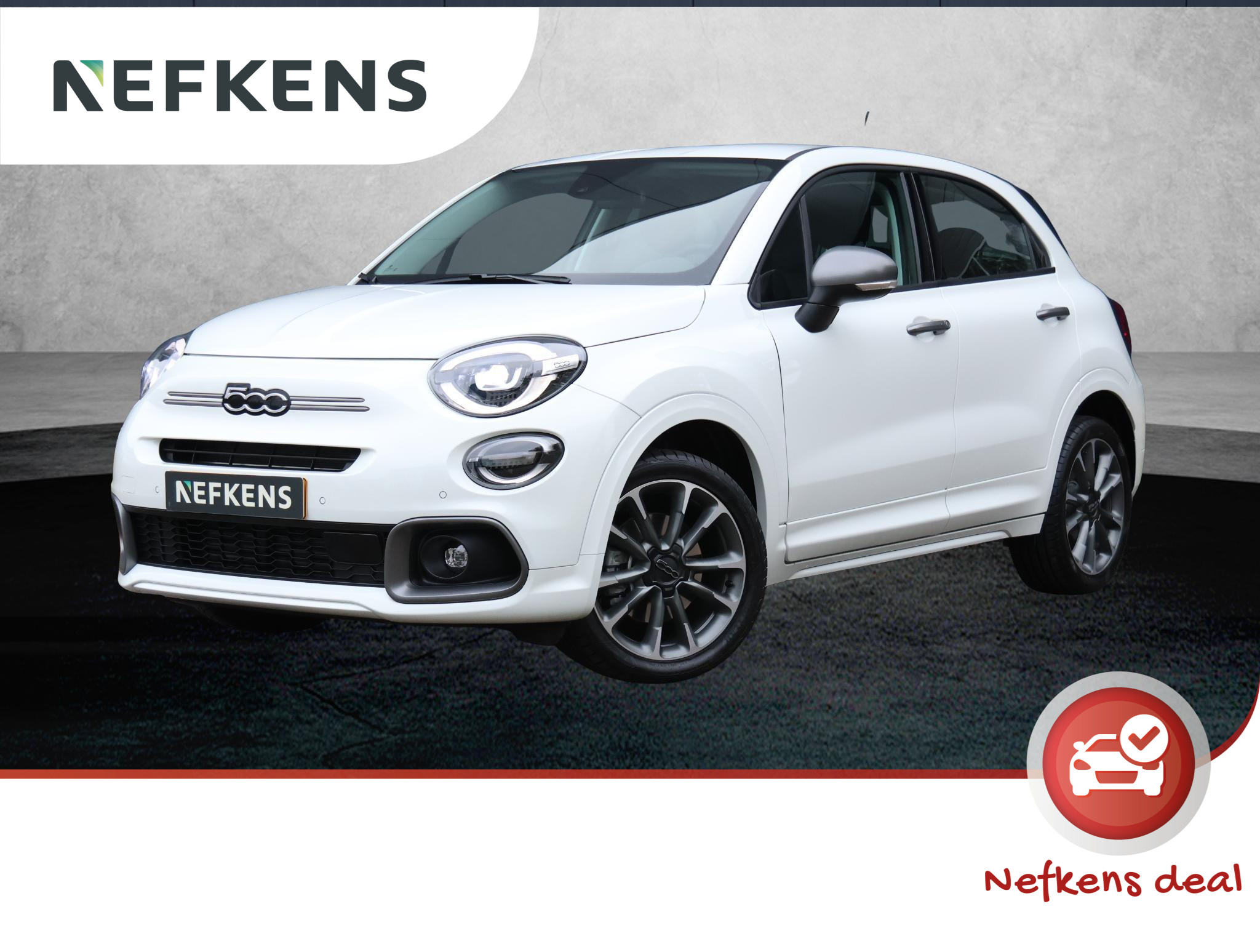 Fiat 500X 130pk Hybrid Sport (1ste eig./S.stoelen/Cruise/AppleCarPlay/Camera/UNIEK!!/FULL LED)