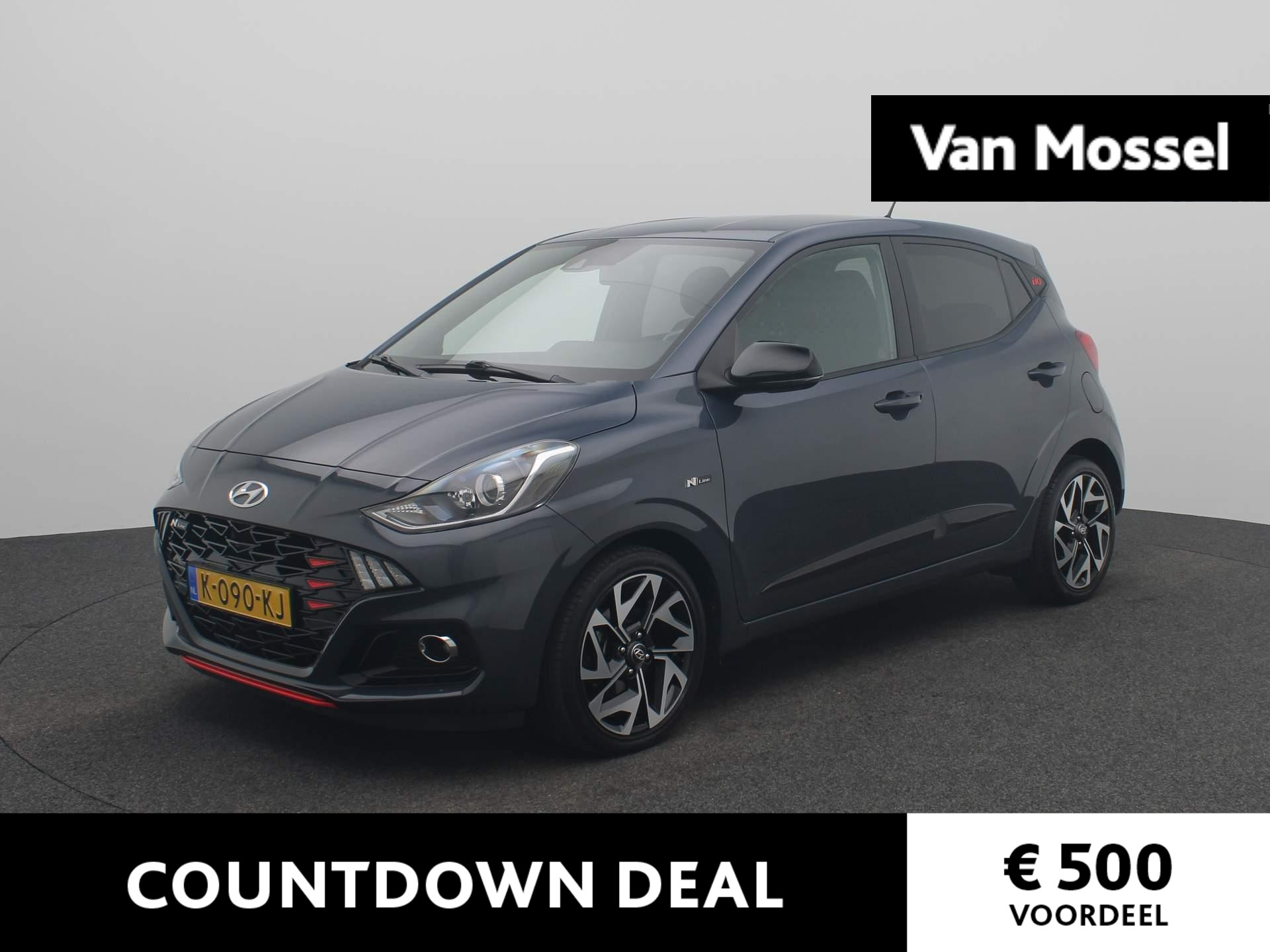 Hyundai i10 1.0 T-GDI N Line 5-zits | Navigatie | JBL Audio | Apple Carplay / Android Auto | Stoel/Stuurverwarming | Climate Control | 16'' Lichtmetalen Velgen | Camera | Privacy Glass |