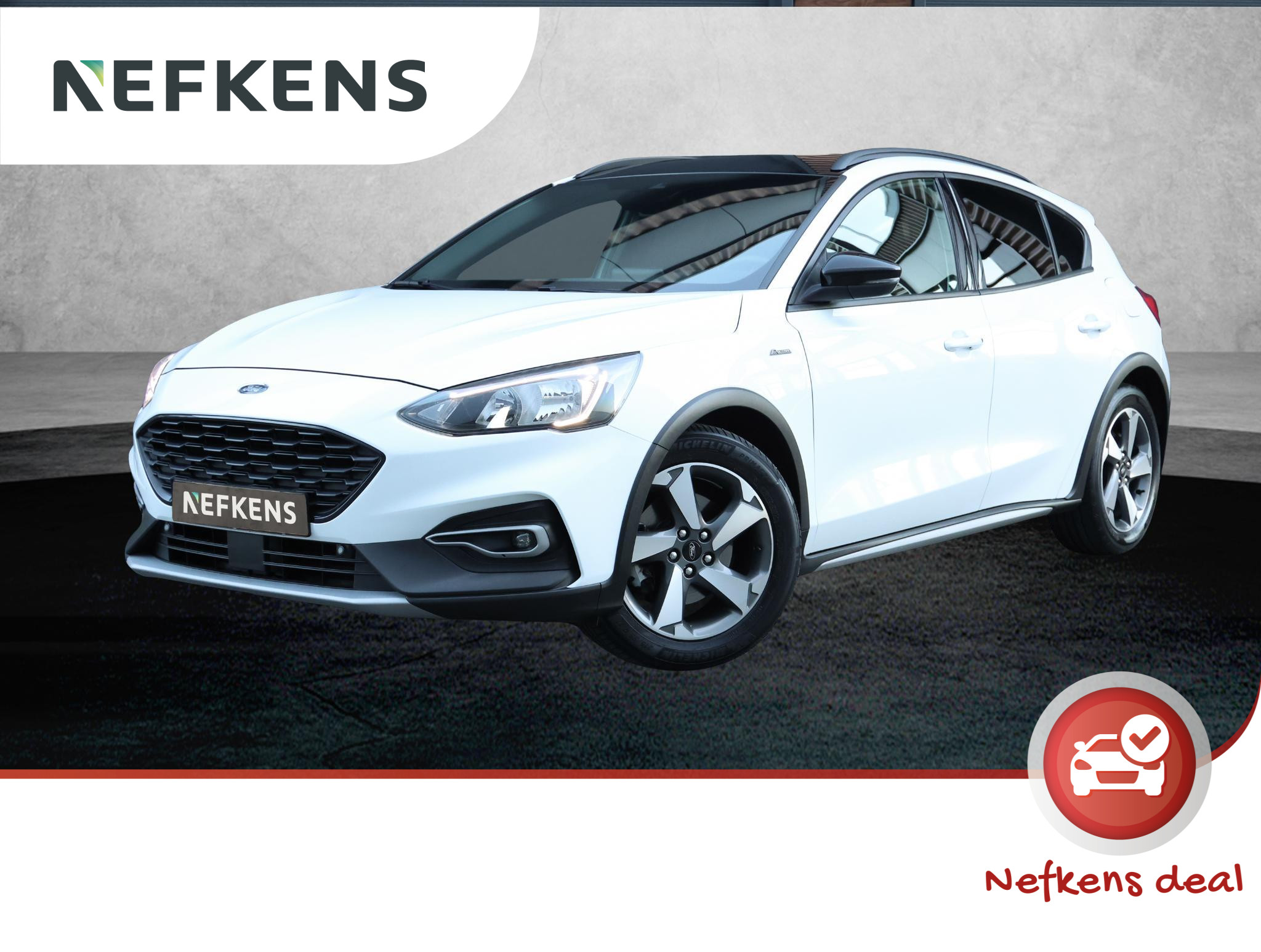 Ford Focus 125pk E.B. Active (1ste eig.|ZWART DAK|Winterpakket|Keyless|PDC|Climate|NAV.|17"LMV)