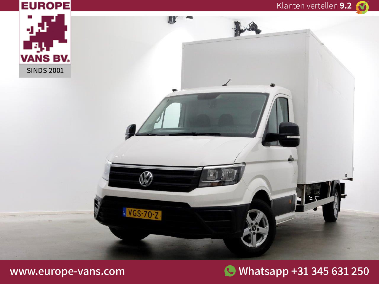 Volkswagen Crafter 35 2.0 TDI Bakwagen met achterdeuren en zijdeur 09-2020