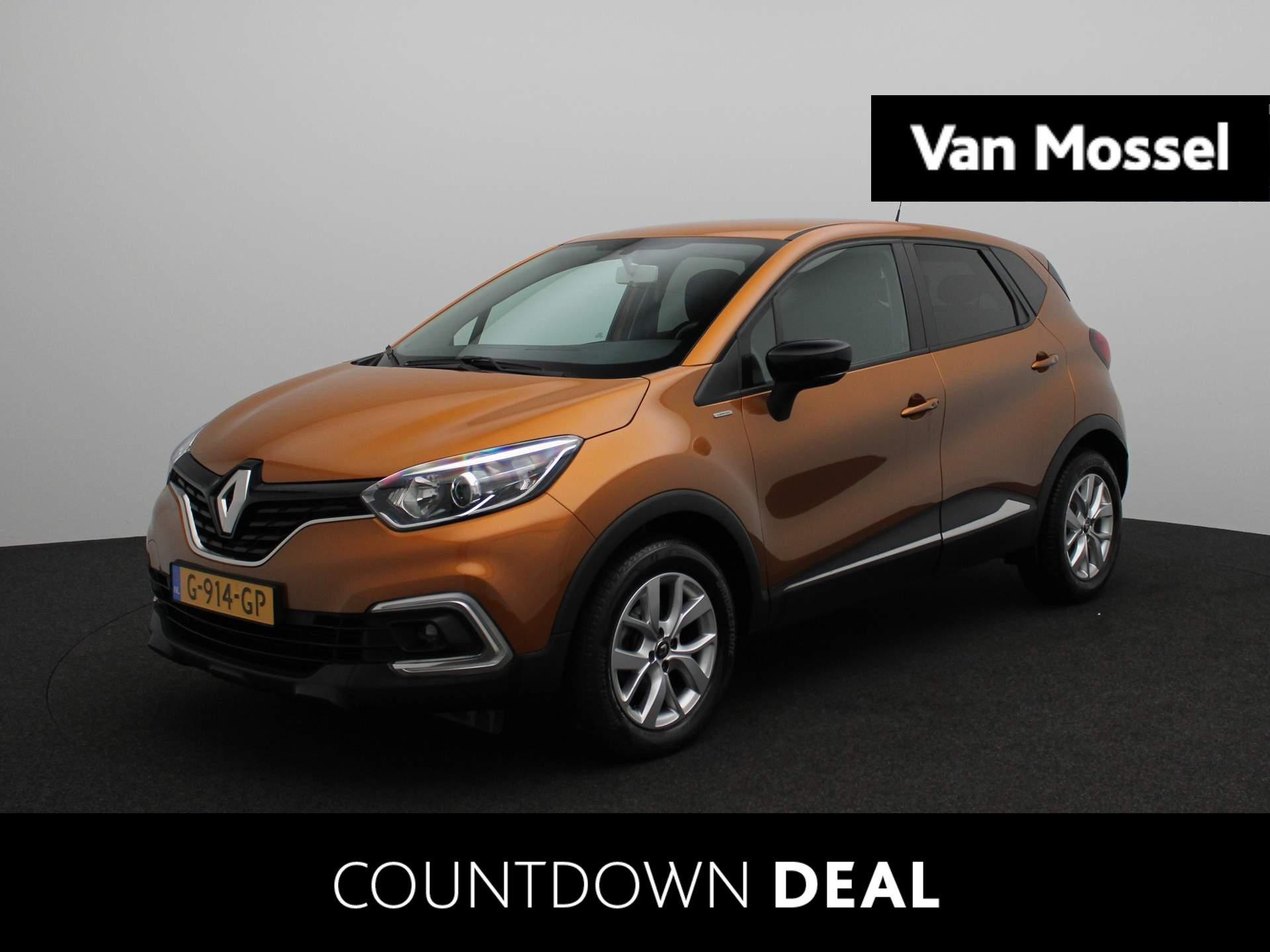 Renault Captur TCe 90 Limited | Airco | Navigatie | Extra getint glas zij- en achterruiten | Parkeersensoren achter | Metaalkleur |