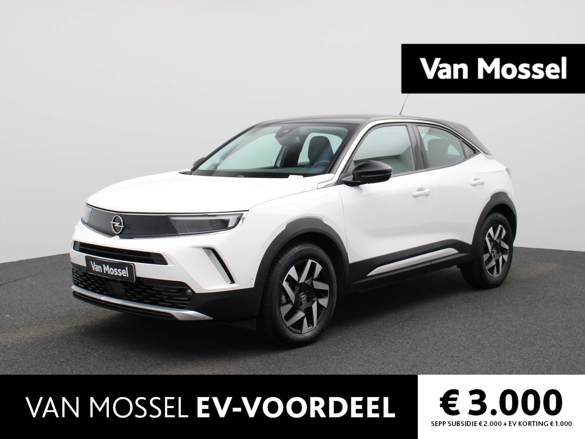 Opel Mokka-e Elegance 50-kWh | ACHTERUITRIJCAMERA | APPLE CARPLAY - ANDROID AUTO | LANE ASSIST | NAVIGATIE | CLIMATE CONTROL | ADAPTIVE CRUISE CONTROL | PARKEERSENSOREN VOOR + ACHTER | LED VERLICHTING | LICHTMETALEN VELGEN |