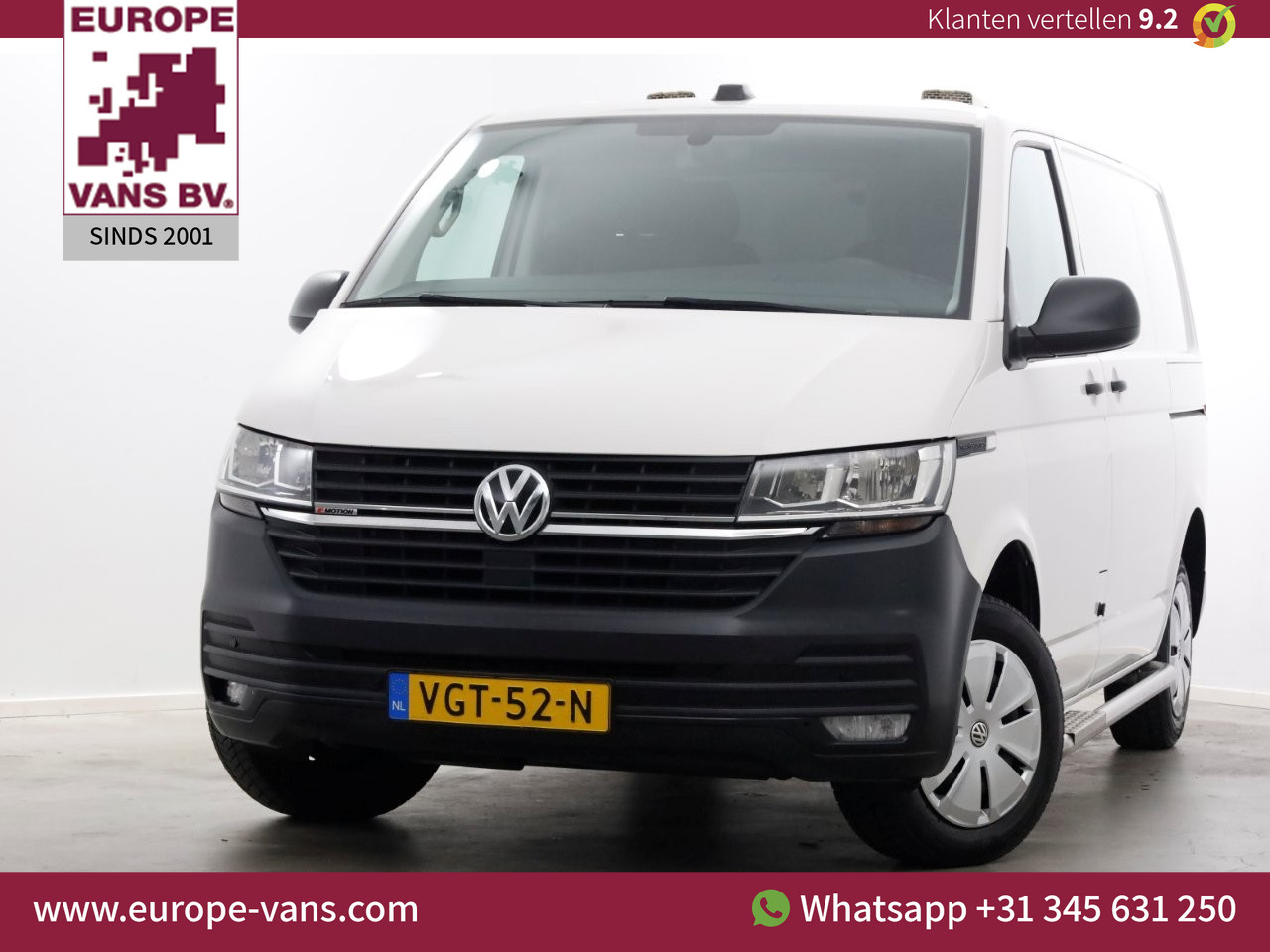 Volkswagen Transporter T6.1 2.0 TDI 150pk L1H1 4Motion 4x4+Sperdiff. Achterklep/2x Schuifdeur 08-2020