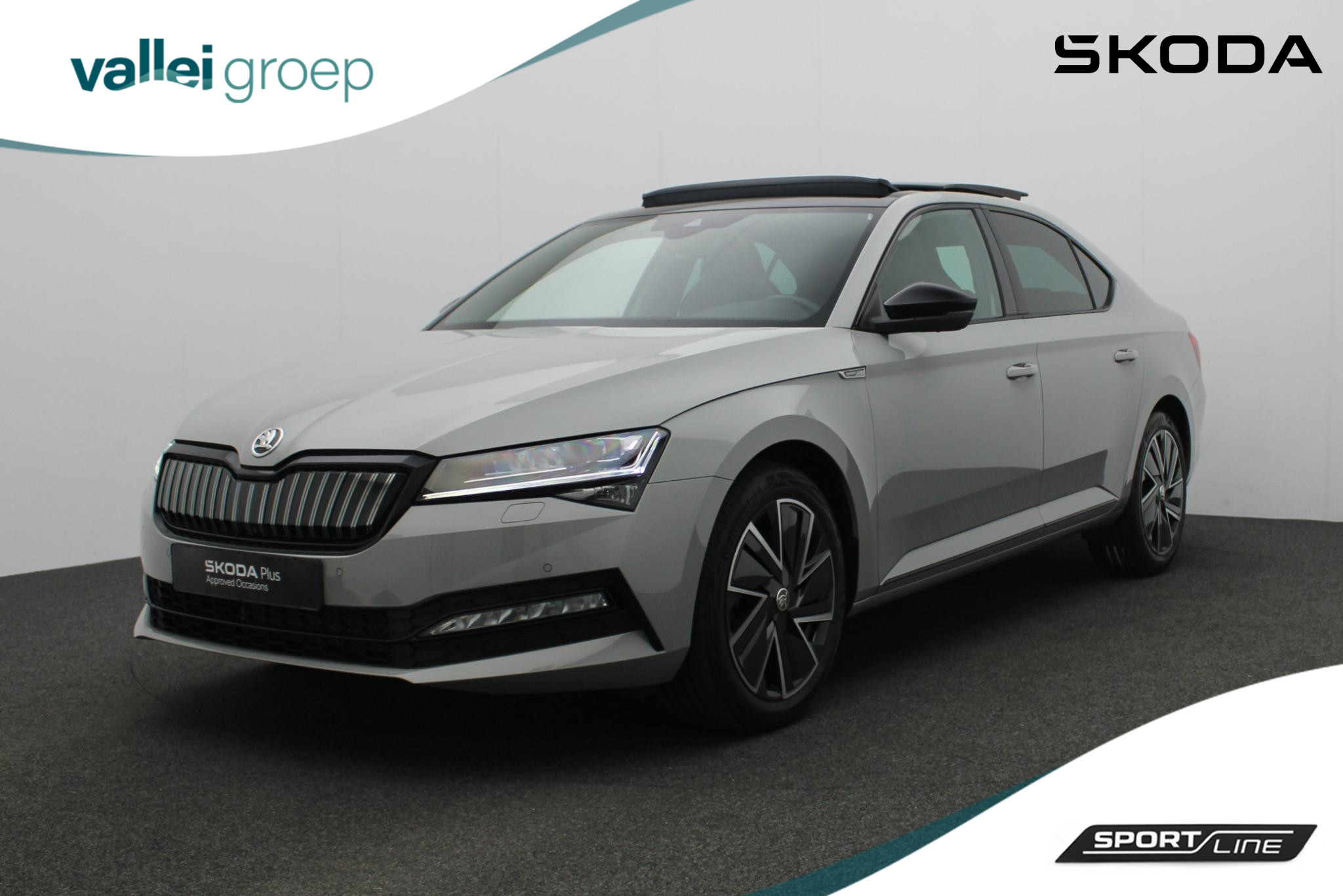 Škoda Superb 1.4 TSI 218PK DSG iV PHEV Sportline Business | Pano | Matrix LED | 360 camera | Navi | Keyless | 18 inch