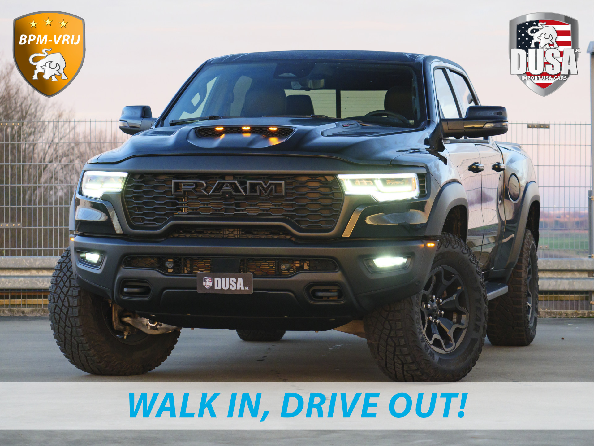 Dodge Ram Pick-Up | RHO | 3.0L Twin-Turbo I-6 | 4x4 | Crew Cab TWIN-TURBO HIGH OUTPUT | Panoramadak | 14,4-inch Touchscreen | Passenger Display | Getoonde accessoires zijn verkrijgbaar tegen meerprijs