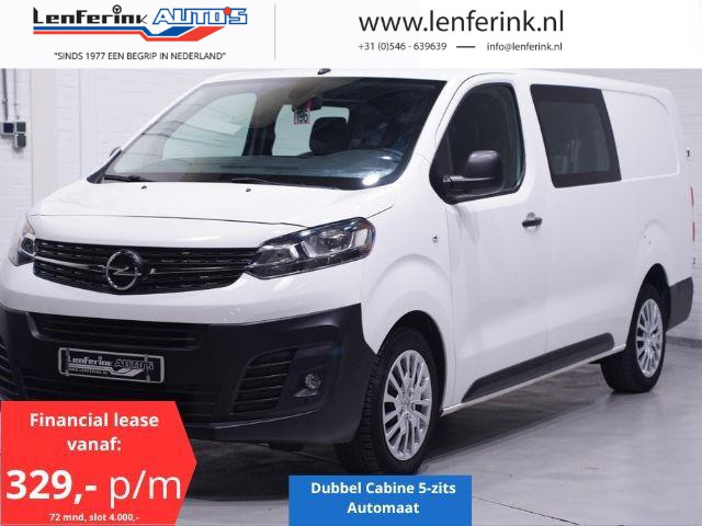 Opel Vivaro 2.0 CDTI 122 pk L3 Dubbel Cabine Automaat Airco Cruise Control, Dodehoek Assist, PDC V+A, 5-Zits