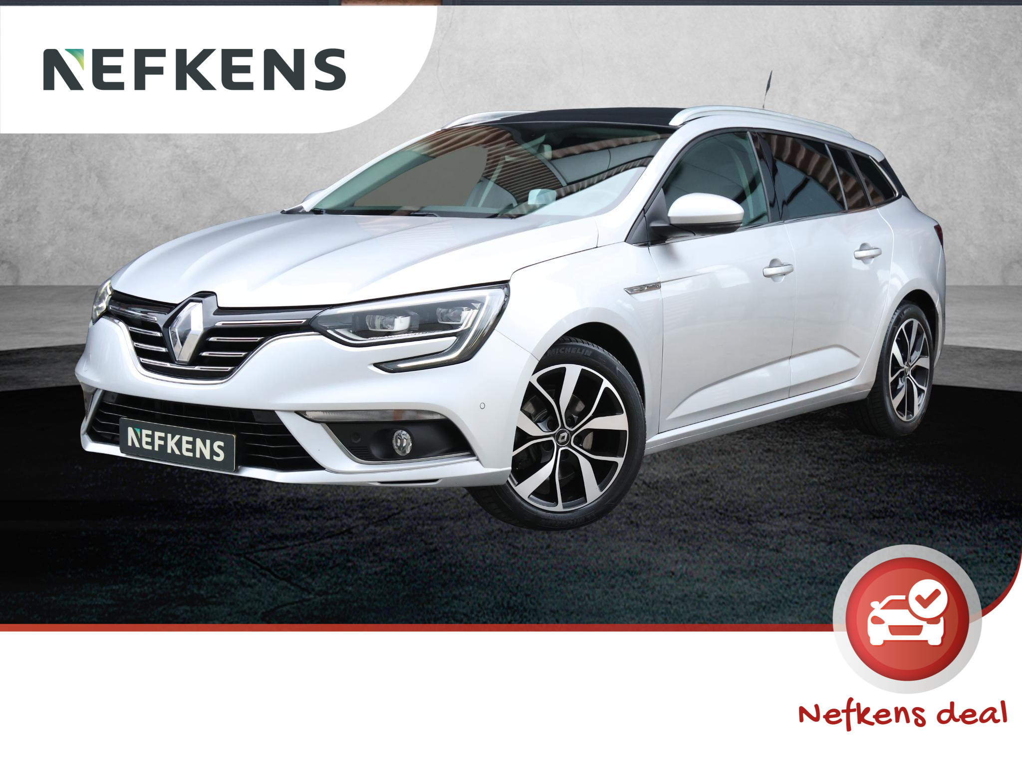 Renault Mégane TCe 160pk Bose (1ste eig.|Glazen dak|LEER|Camera|LED|HUD|Dodehoekdetectie)