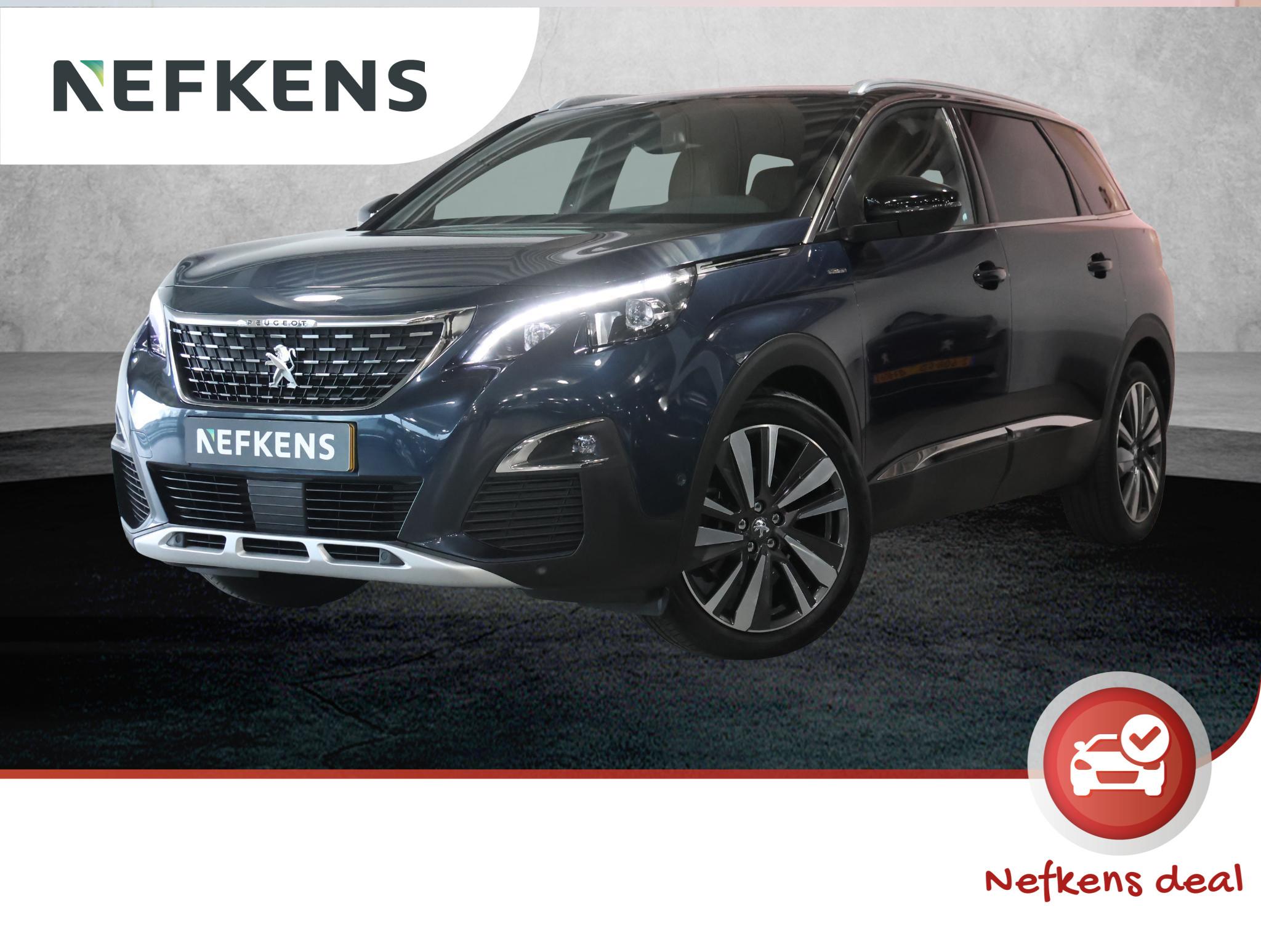 Peugeot 5008 130pk HDI GT-Line (1ste eig./FOCAL/Glazen dak/LEER/7p.!!/LED/19"LMV/Keyless)