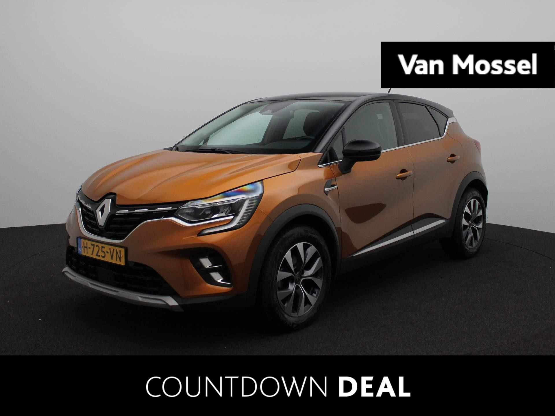 Renault Captur TCe 100 Intens | Parkeersensoren v+a met achteruitrijcamera | Pack EASY LINK navigatie met Apple CarPlay & Android Auto | Lichtmetalen wielen 17" 'Bahamas' met zwarte inleg |