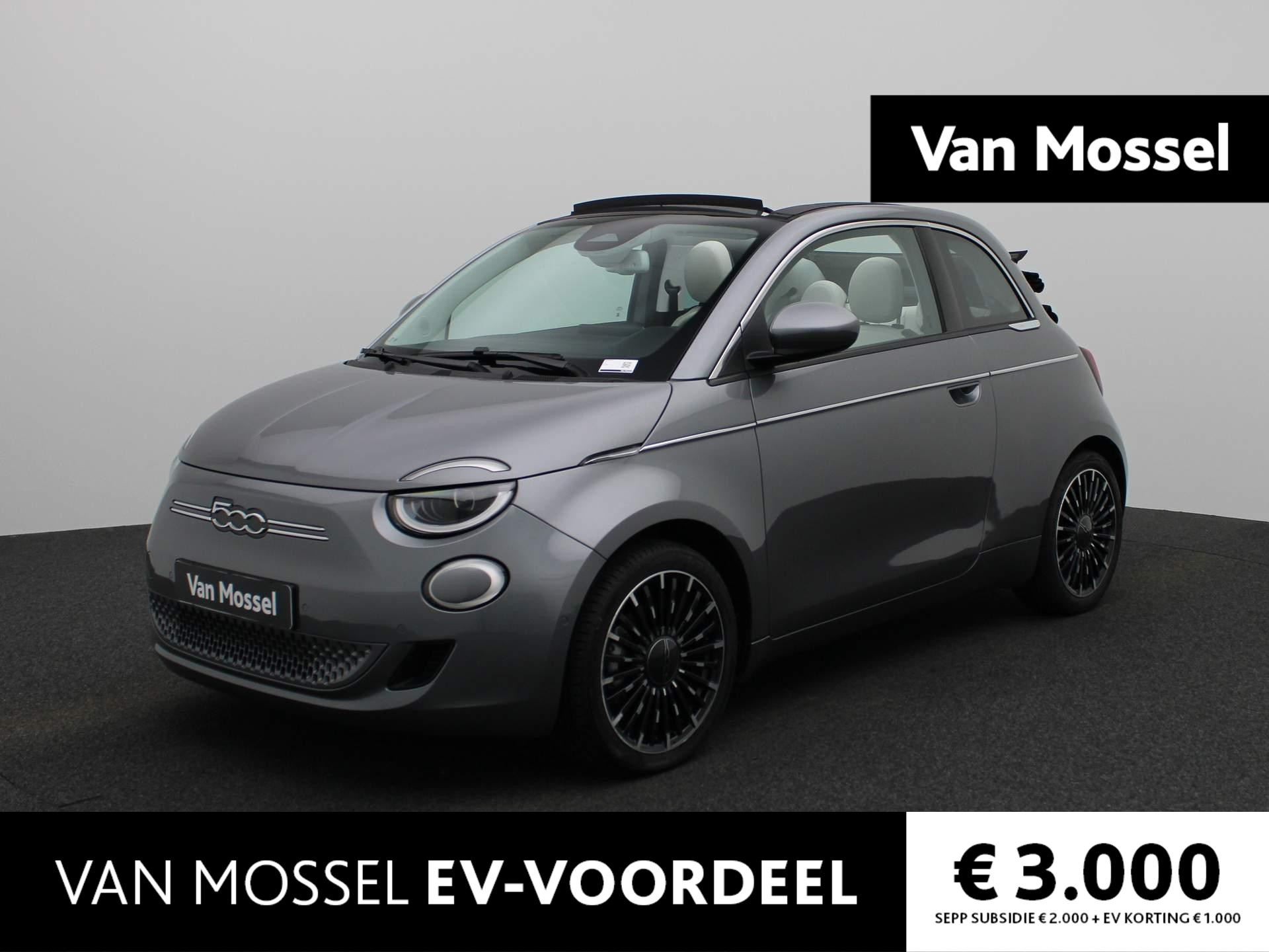 Fiat 500e C La Prima 42 kWh | Lederen bekleding| Navigatie | Apple carplay / Android auto | Parkeer camera | Parkeer sensoren | Lichtmetalen velgen | LED |