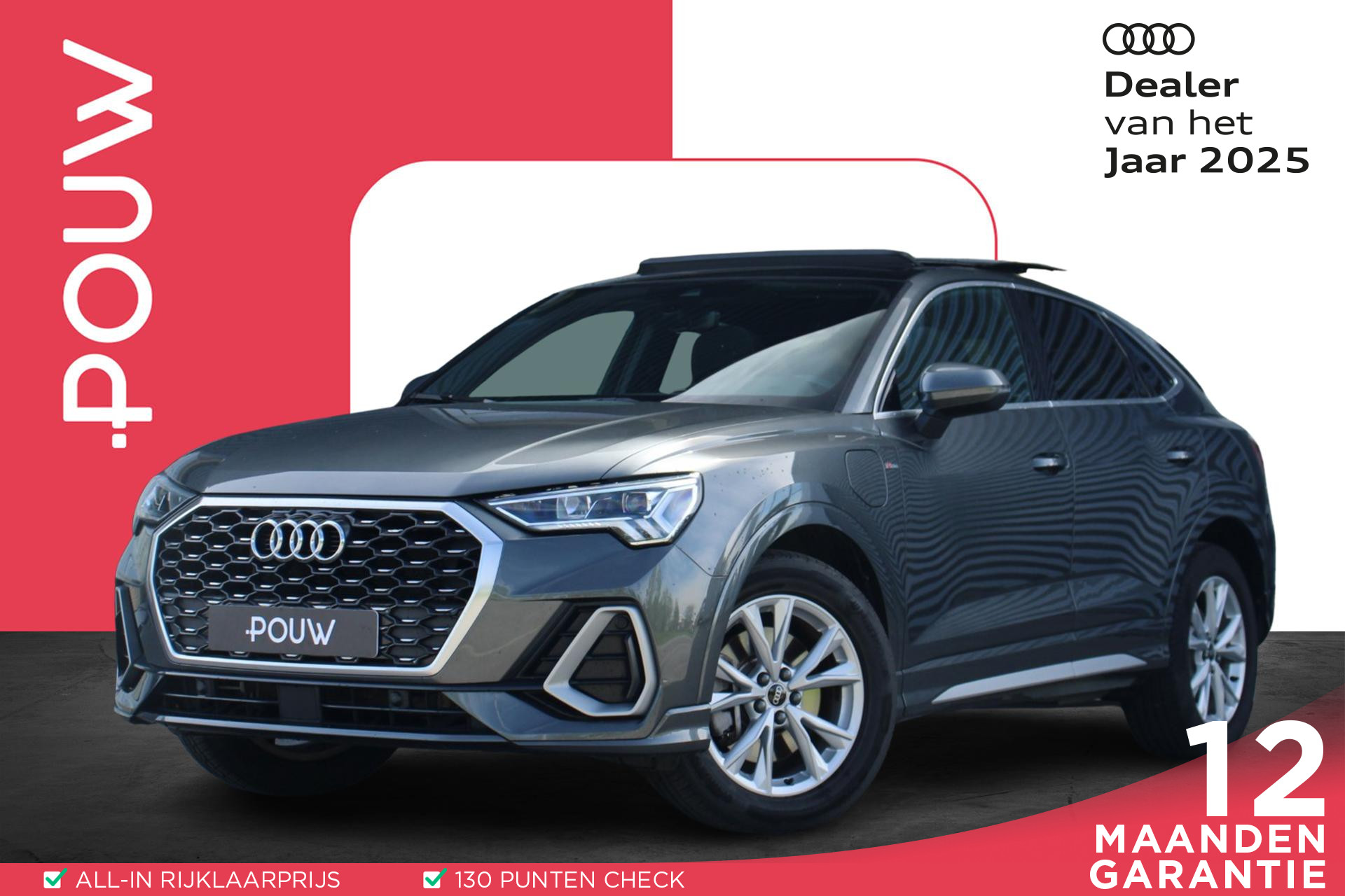Audi Q3 Sportback 45 TFSIe 245pk PHEV S Edition | Panoramadak | Dodehoek Sensor | Ambient Light Plus | Apple Carplay / Android Auto