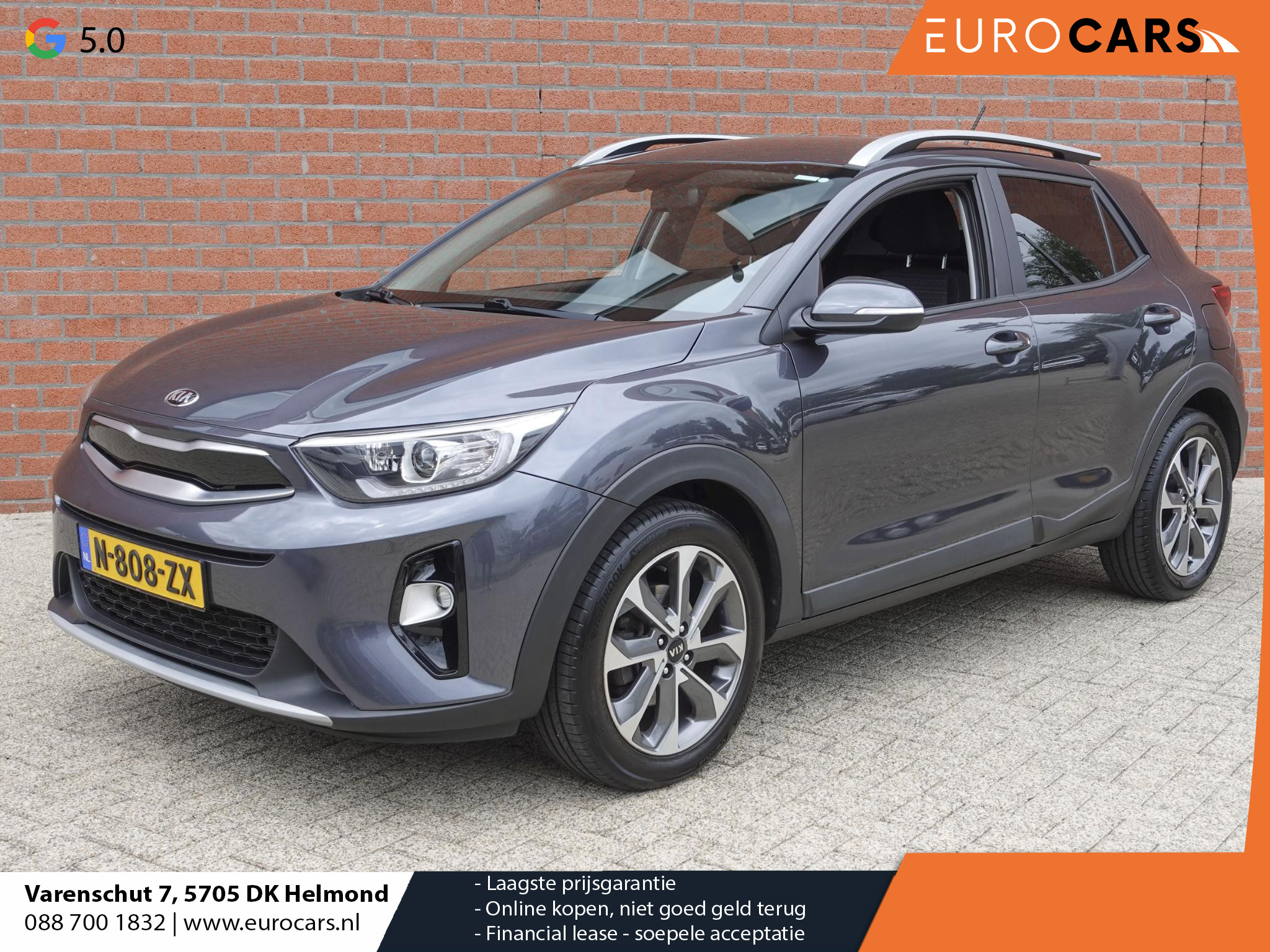 Kia Stonic 1.0 T-GDi DynamicLine Navigatie Climate Control Parkeersensoren achter Lichtmetalen Velgen Privacy Glas Stoel/Stuur verwarming