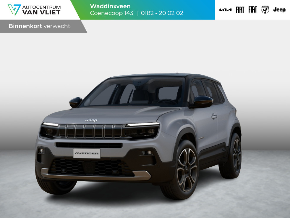 Jeep Avenger 1.2 e-Hybrid Summit | Schuif/Kanteldak | Leder&Winter Pack | Infotainment & Convenience Pack | Storm Grey