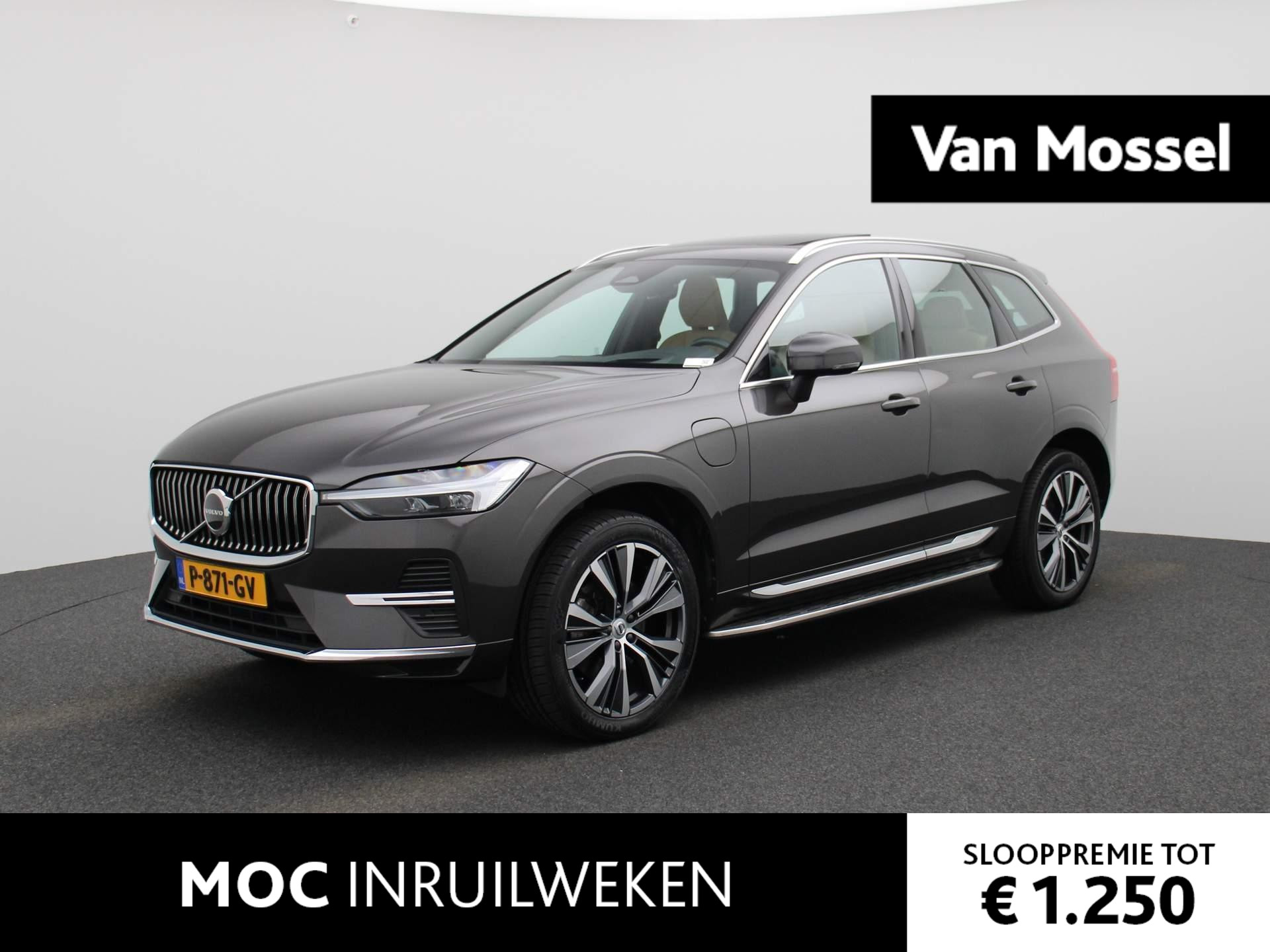 Volvo XC60 2.0 Recharge T6 AWD Inscription | PANORAMADAK | HARMAN-KARDON AUDIO | LEDER | HEAD UP DISPLAY | NAVIGATIE | ACHTERUITRIJCAMERA | STOELVERWARMING + VENTILATIE | ELEKTRISCHE VOORSTOELEN MET GEHEUGEN | STUURWIEL VERWARMD | WEGKLAPBARE TREKHAAK |