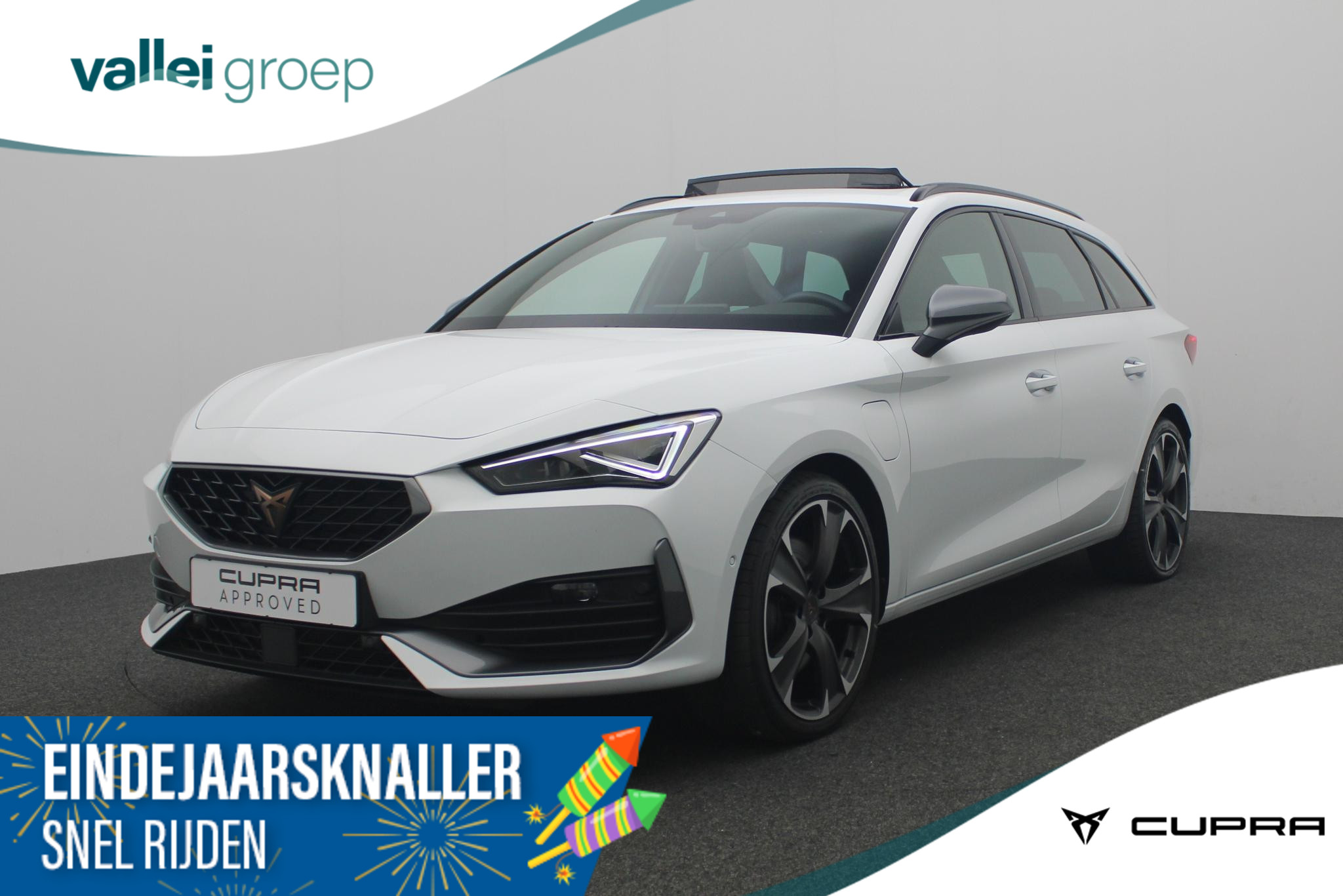 CUPRA Leon Sportstourer 1.4 245PK DSG e-Hybrid VZ Performance | Pano | Matrix LED | Adaptief onderstel | Geheugenstoel | Camera | Navi | Stuur-/stoelverwarming | Sportonderstel | ACC | Keyless