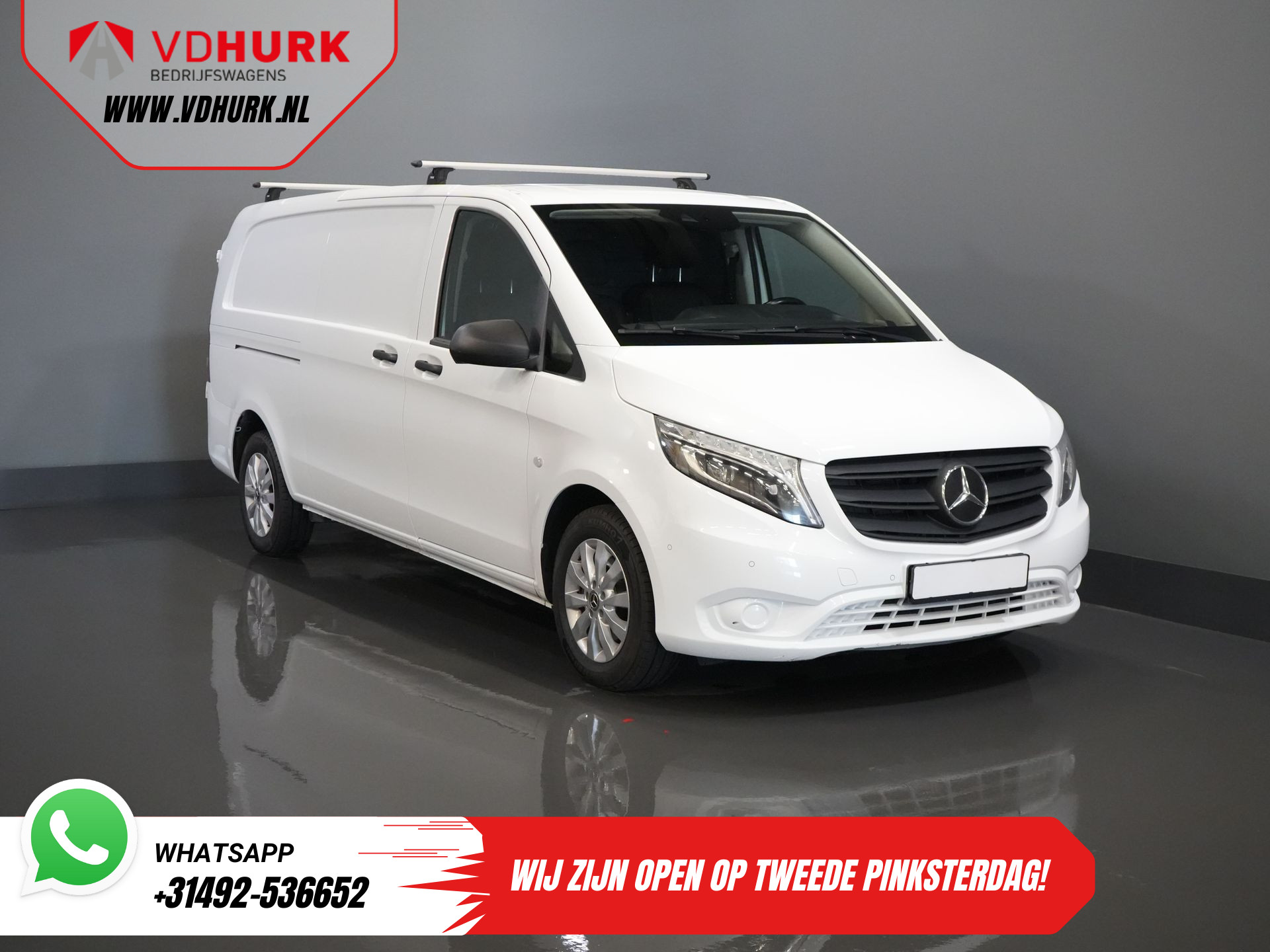 Mercedes-Benz Vito 116 CDI Aut. L3 BPM VRIJ LED/ Carplay/ Standkachel/ LMV/ Cruise/ Camera/ PDC/ Trekhaak