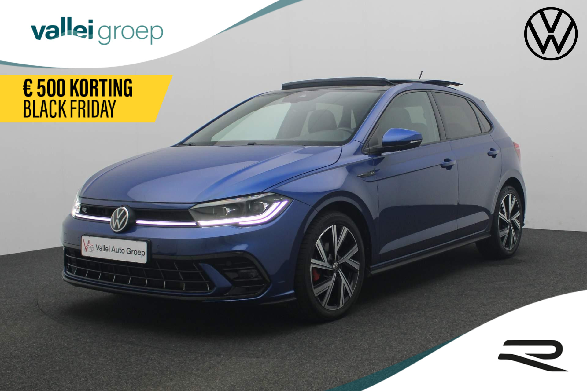 Volkswagen Polo 1.0 TSI 110PK DSG R-Line | Pano | IQ Light | Camera | Stoelverwarming | Navi Discover Pro | Sportonderstel | Keyless | ACC | Apple Carplay / Android Auto