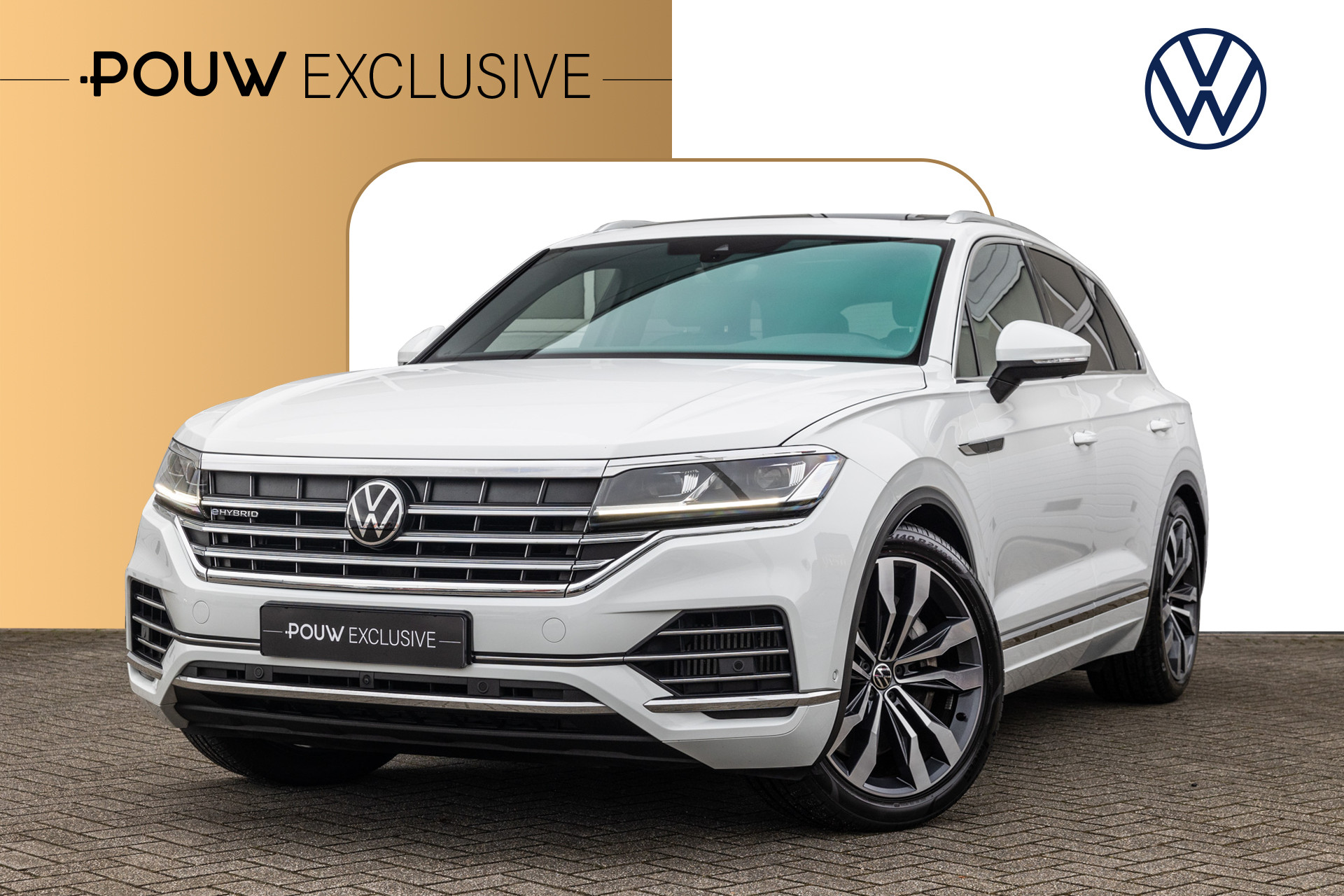 Volkswagen Touareg 3.0 TSI 380pk eHybrid 4MOTION | SoH 93% | Trekhaak | Panoramadak | Luchtvering | Stoelverwarming | 360 Camera