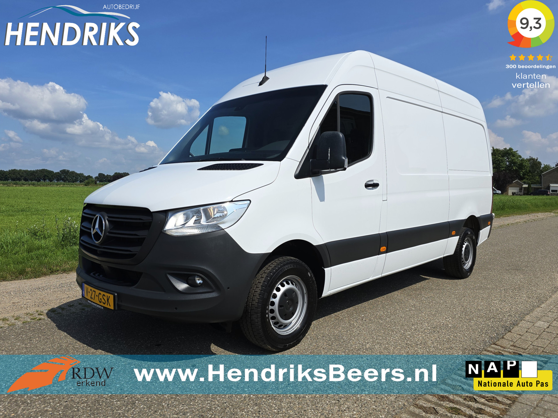 Mercedes-Benz Sprinter 317 1.9 CDI L2 H2 RWD - Euro 6 - 170 Pk - MBUX 7" - Camera