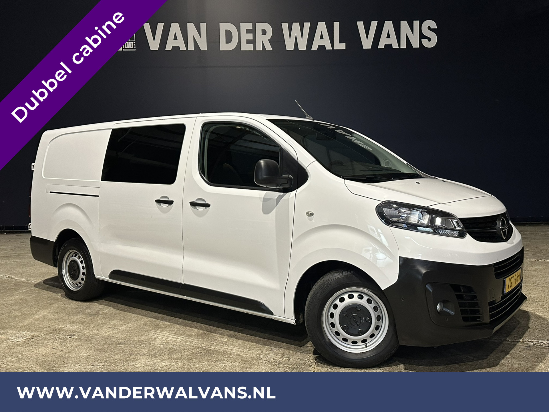 Opel Vivaro 2.0 CDTI 123pk L3H1 Dubbele cabine Euro6 Airco | 5-Zits | Camera | Navigatie 2500kg Trekhaak, Apple Carplay, Android Auto, Cruisecontrol, Parkeersensoren