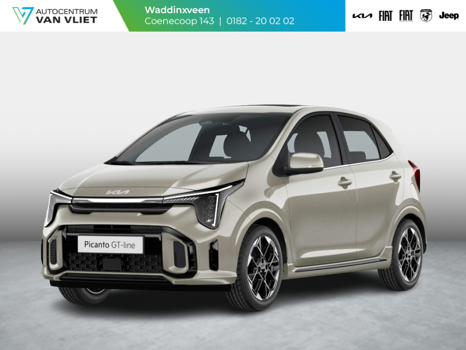 Kia Picanto 1.0 DPI GT-Line | MY25 | Stoel&Stuur Verwarming | Schuif/kanteldak | Clima | Cruise | Apple Carplay