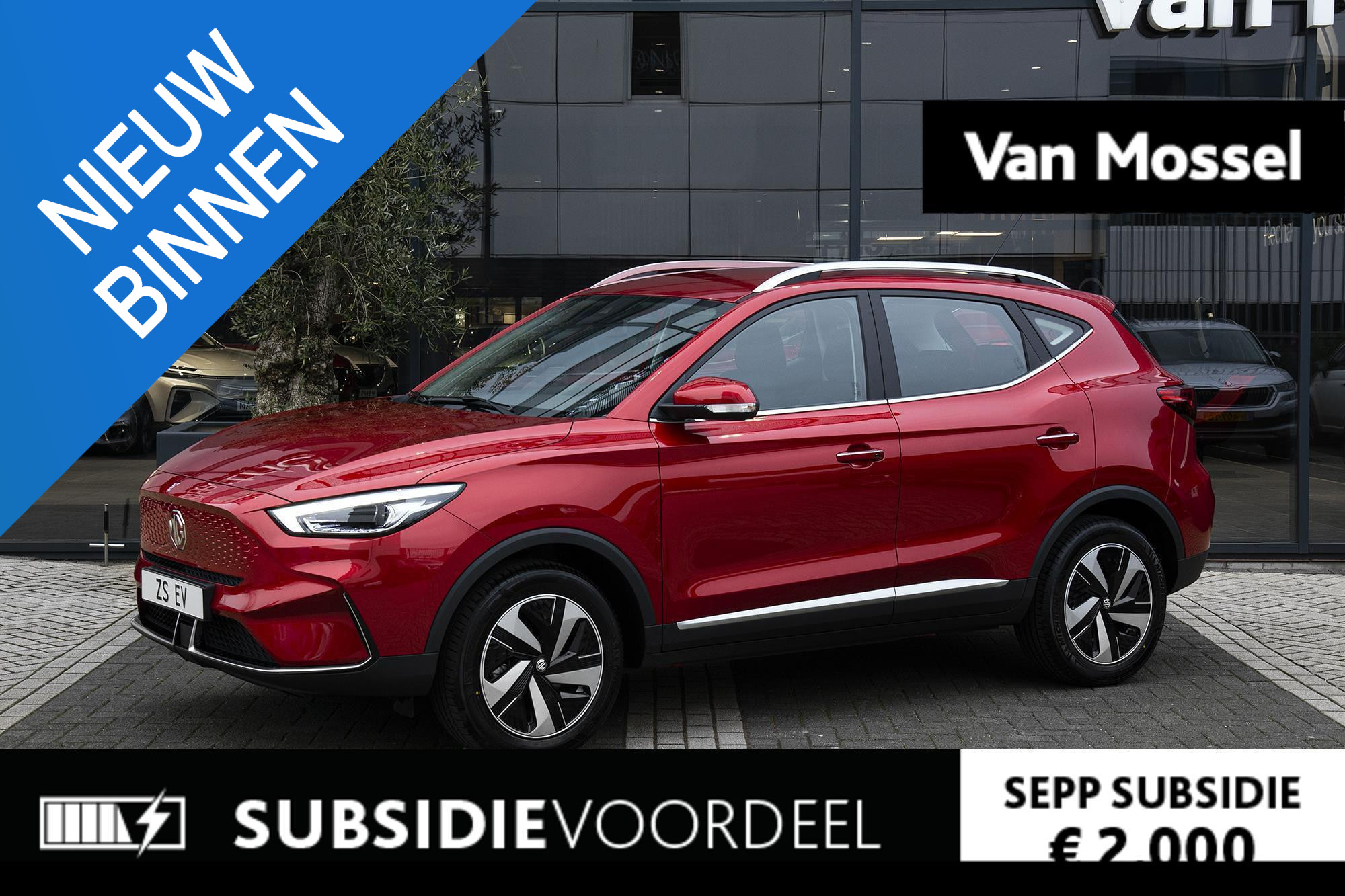 MG ZS-EV Long Range Comfort 70 kWh | 440 km WLTP | 3-fase lader | 7 jaar garantie 150.000 km| Incl. €9.000 voordeel + € 2.500 zero-emissie inruilbonus*!