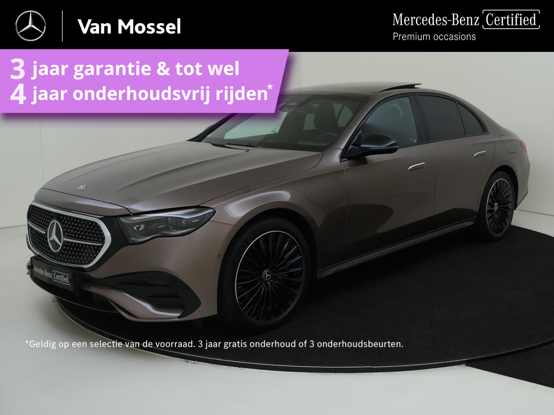 Mercedes-Benz E-Klasse 300 e AMG Line /Panoramadak /HUD /Burmester 4D /Hyperscreen /Nappa leder /Stoelventilatie /20 Inch