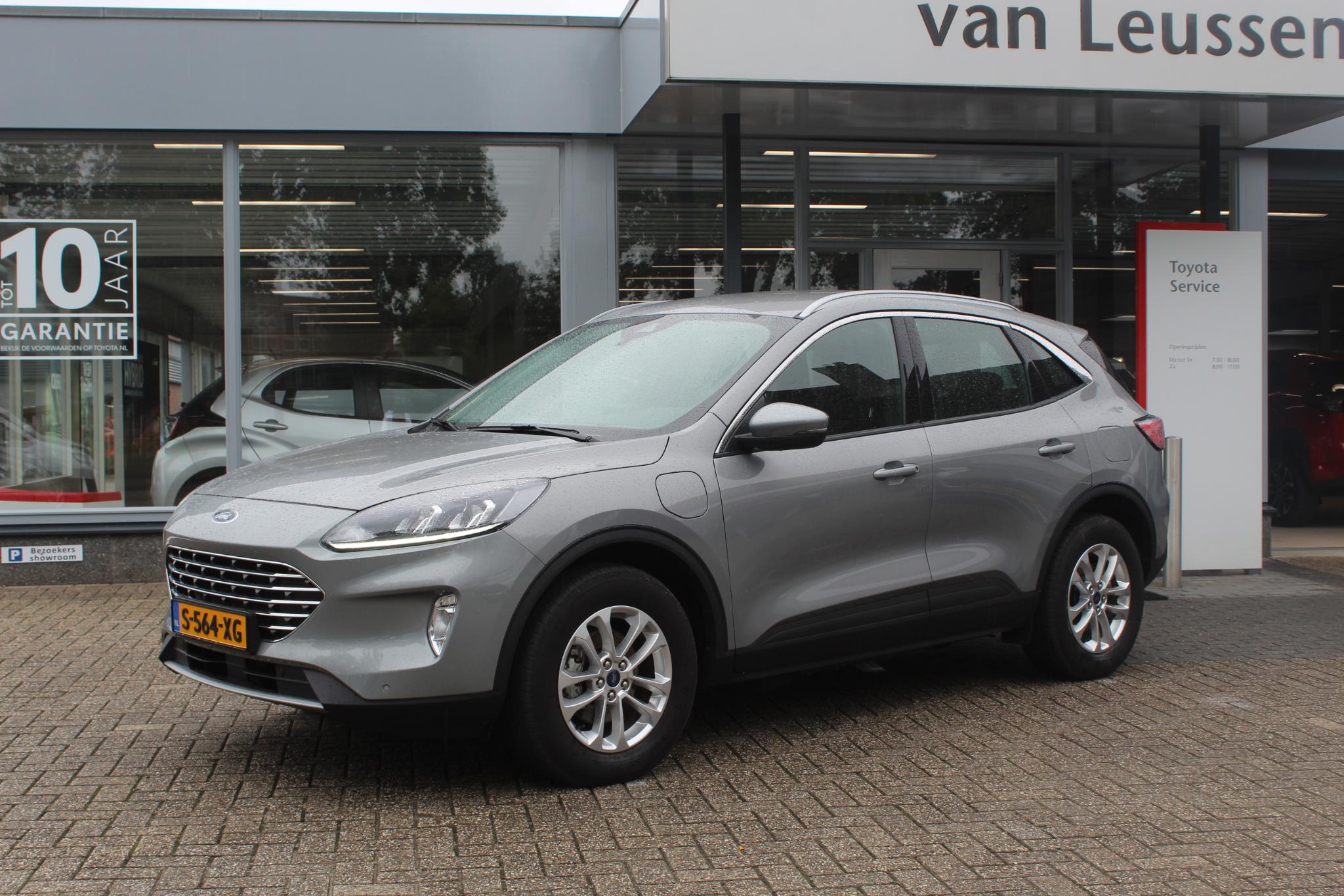 Ford Kuga 2.5 PHEV TITANIUM KEYLESS DAB+ DODEHOEK STOEL-STUUR & VOORRUITVERW. AD-CRUISE CLIMA PARKCAMERA NAVI