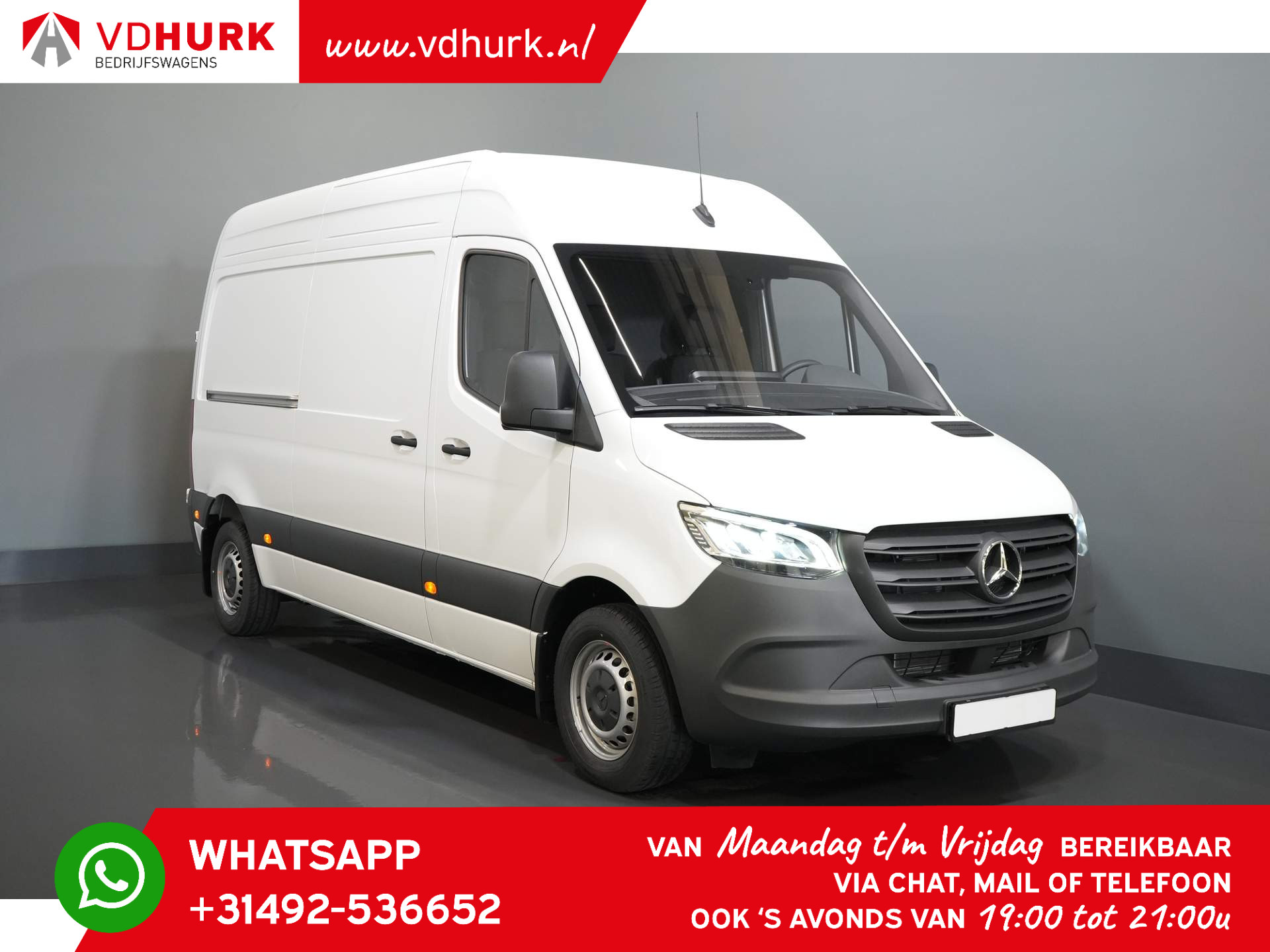 Mercedes-Benz Sprinter 12x! Aut. L2H2 LED/ Standkachel/ Stoelverw./ Carplay/ Camera/ Cruise/ Trekhaak/ Airco