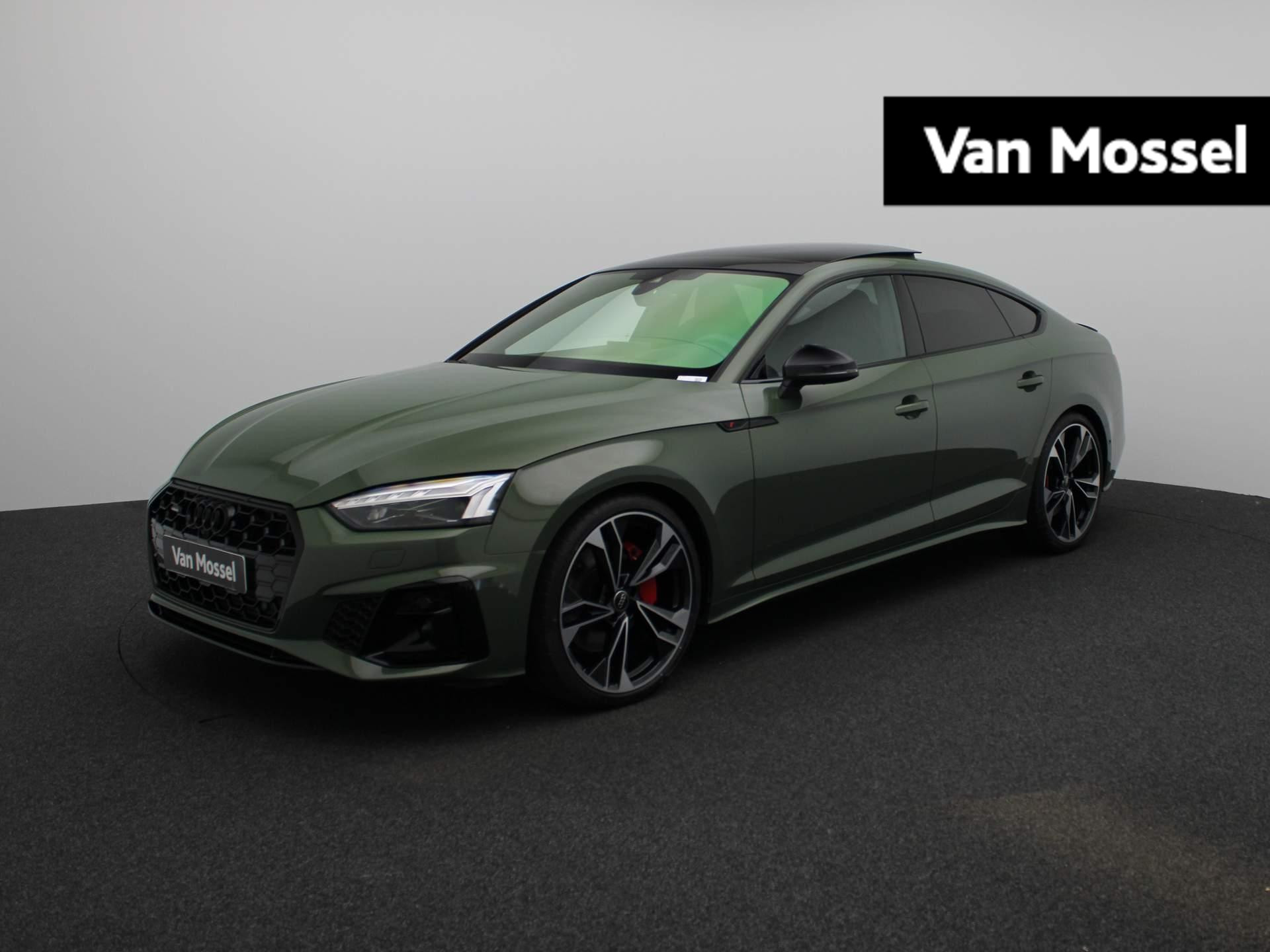 Audi A5 Sportback 45 TFSI quattro S edition Competition 245 PK | S-line | Automaat | Navigatie | 360 Camera | Panoramadak | Adaptive Cruise Control | Climate Control | Stoelverwarming | Virtual Cockpit | LED Matrix | Lichtmetalen velgen | Privacy glass |