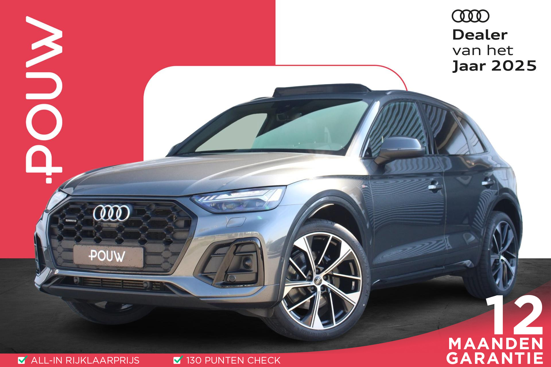Audi Q5 55 TFSIe 367pk PHEV S Edition | Adaptieve Cruise | Panoramadak | Dodehoek Sensor | Bang & Olufsen | Parkeerassistent