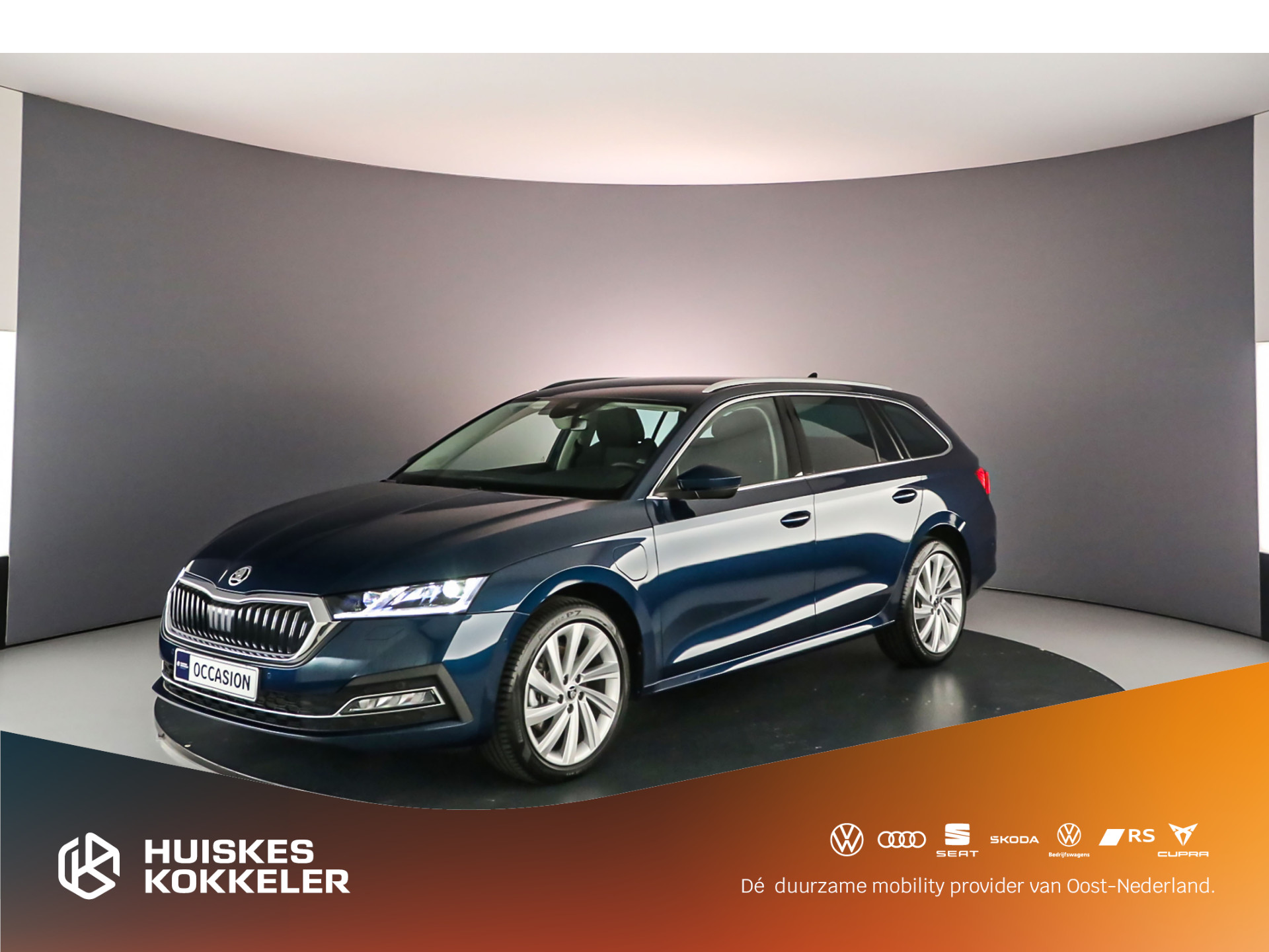 Škoda Octavia Combi Business Edition Plus 1.4 TSI PHEV 204pk DSG Automaat Adaptive cruise control, Elektrische achterklep, Navigatie, Achteruitrijcamera, Stoelverwarming, Parkeersensoren, Airco, DAB, LED verlichting