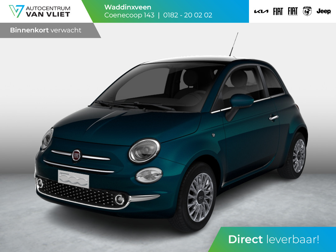 Fiat 500 Hybrid Dolcevita | Uit voorraad leverbaar | Clima | Cruise | PDC | 15" | Pan. dak | 7" TFT Display | Apple Carplay