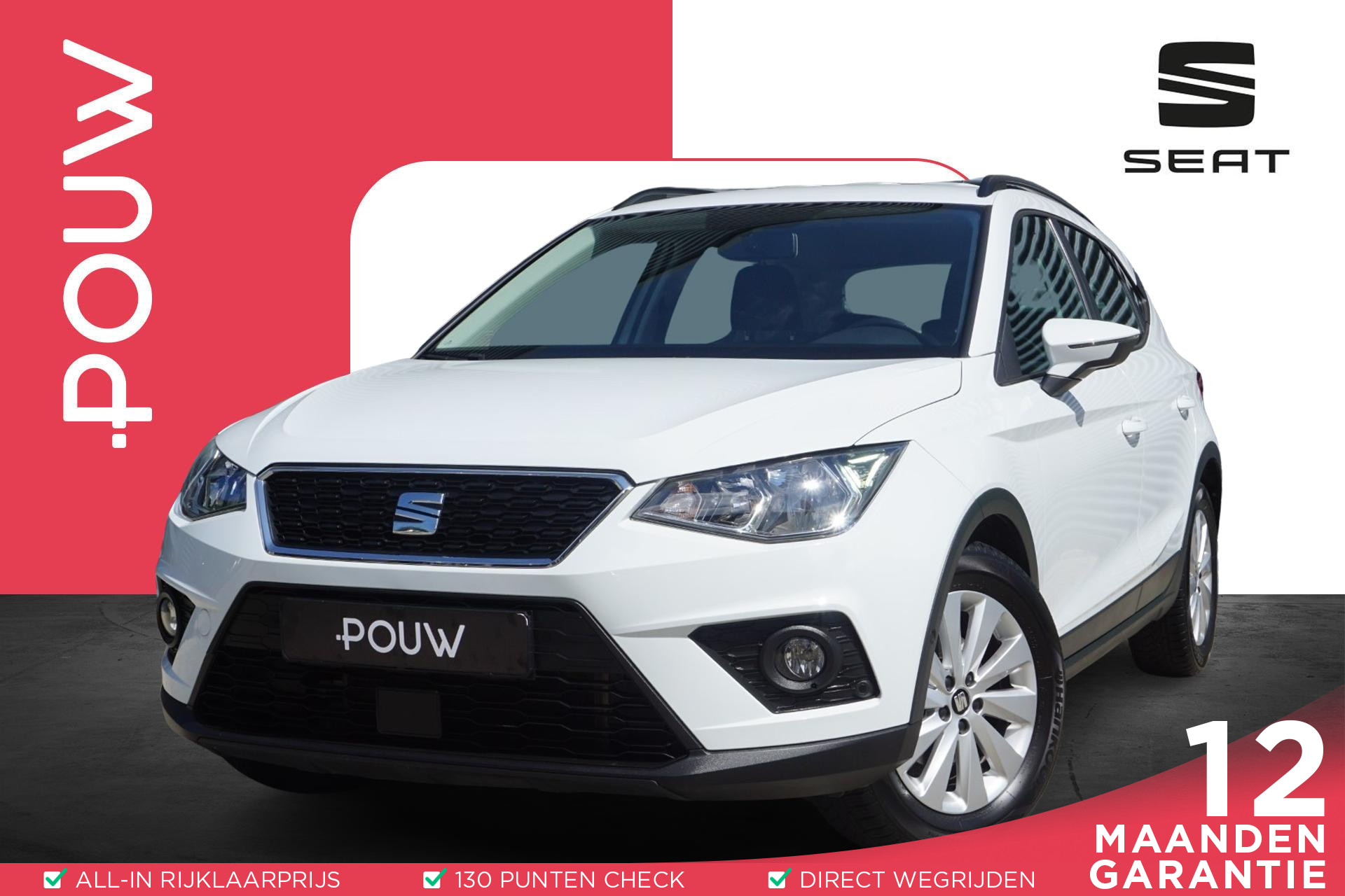 SEAT Arona 1.0 TSI 95pk Reference | Stoelverwarming | FullLink Navigatie | PDC Voor & Achter | Achteruitrijcamera
